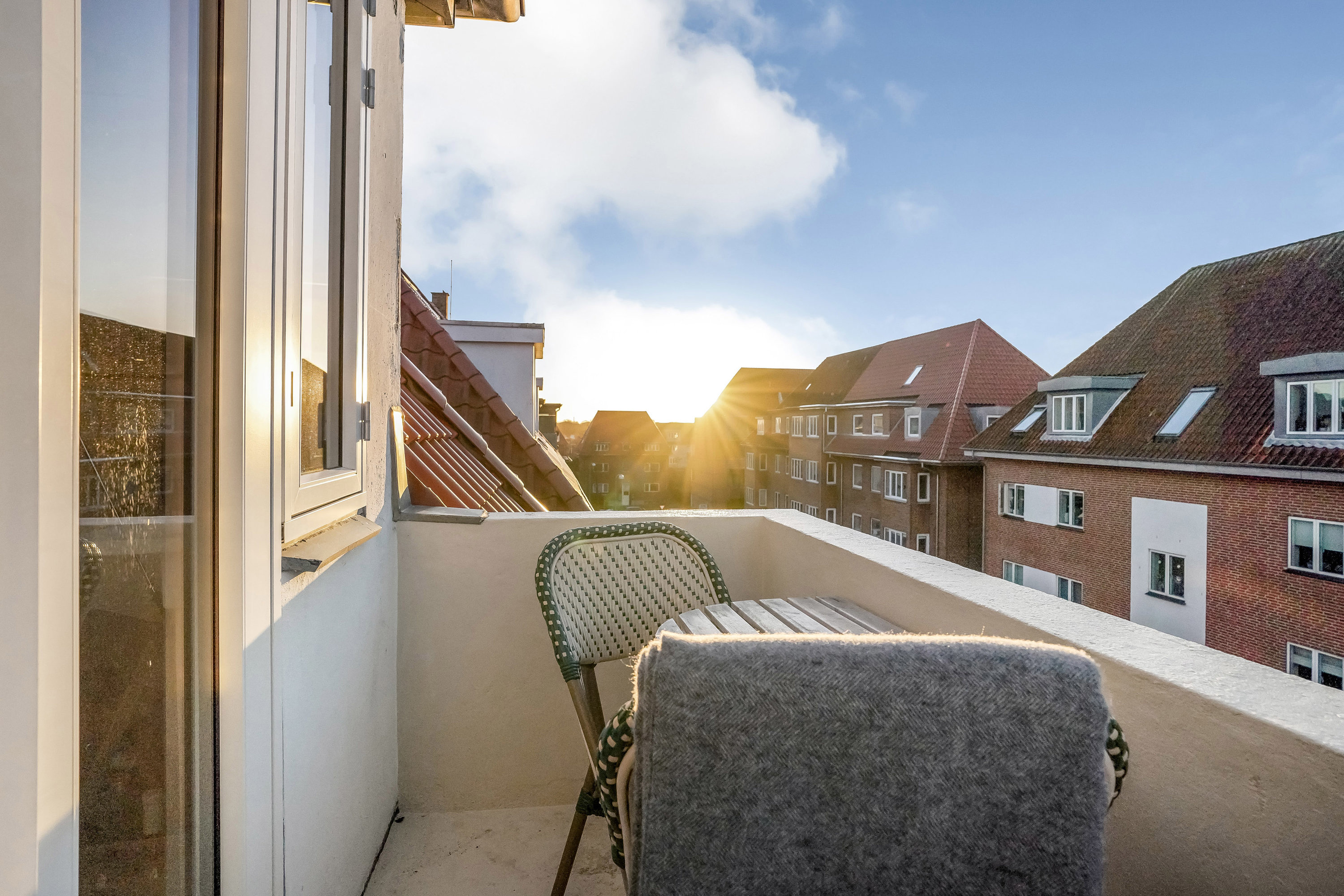 Fremhævet terrasse billede i fuldskærmstilstand. Billede af Drewsensvej 24, 3. th., 5000 Odense C