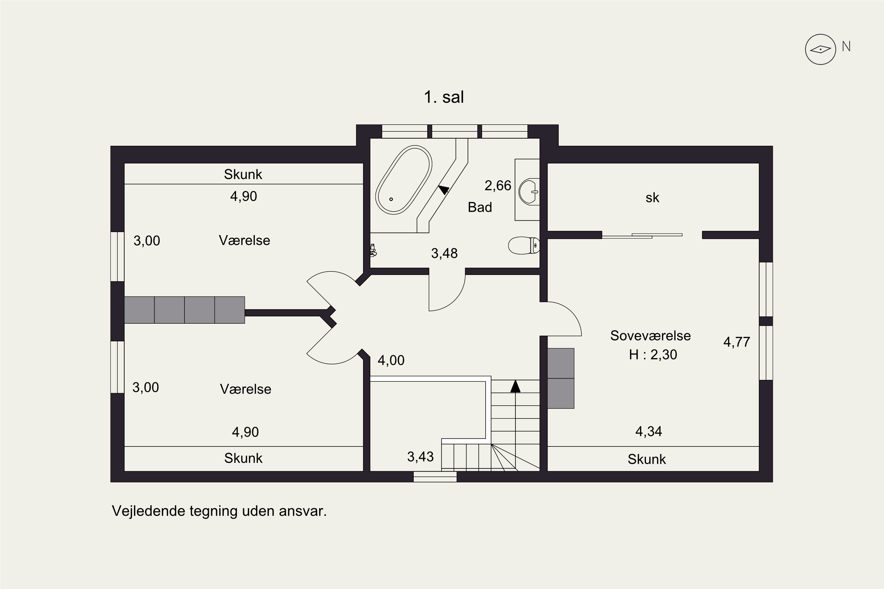Plantegninger billede af Grants Alle 6, 2900 Hellerup
