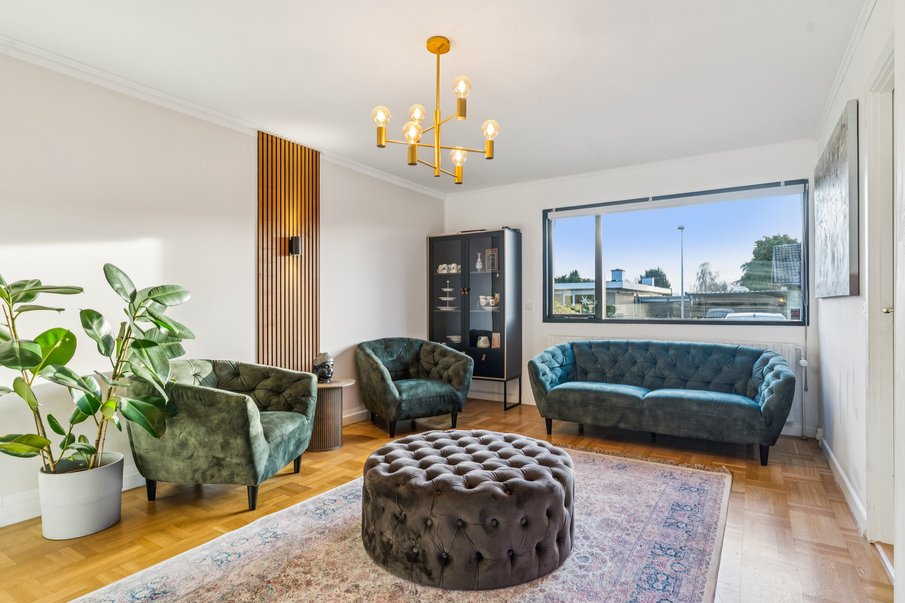 Fremhævet stue billede i fuldskærmstilstand. Billede af Kvædehaven 131, 2600 Glostrup