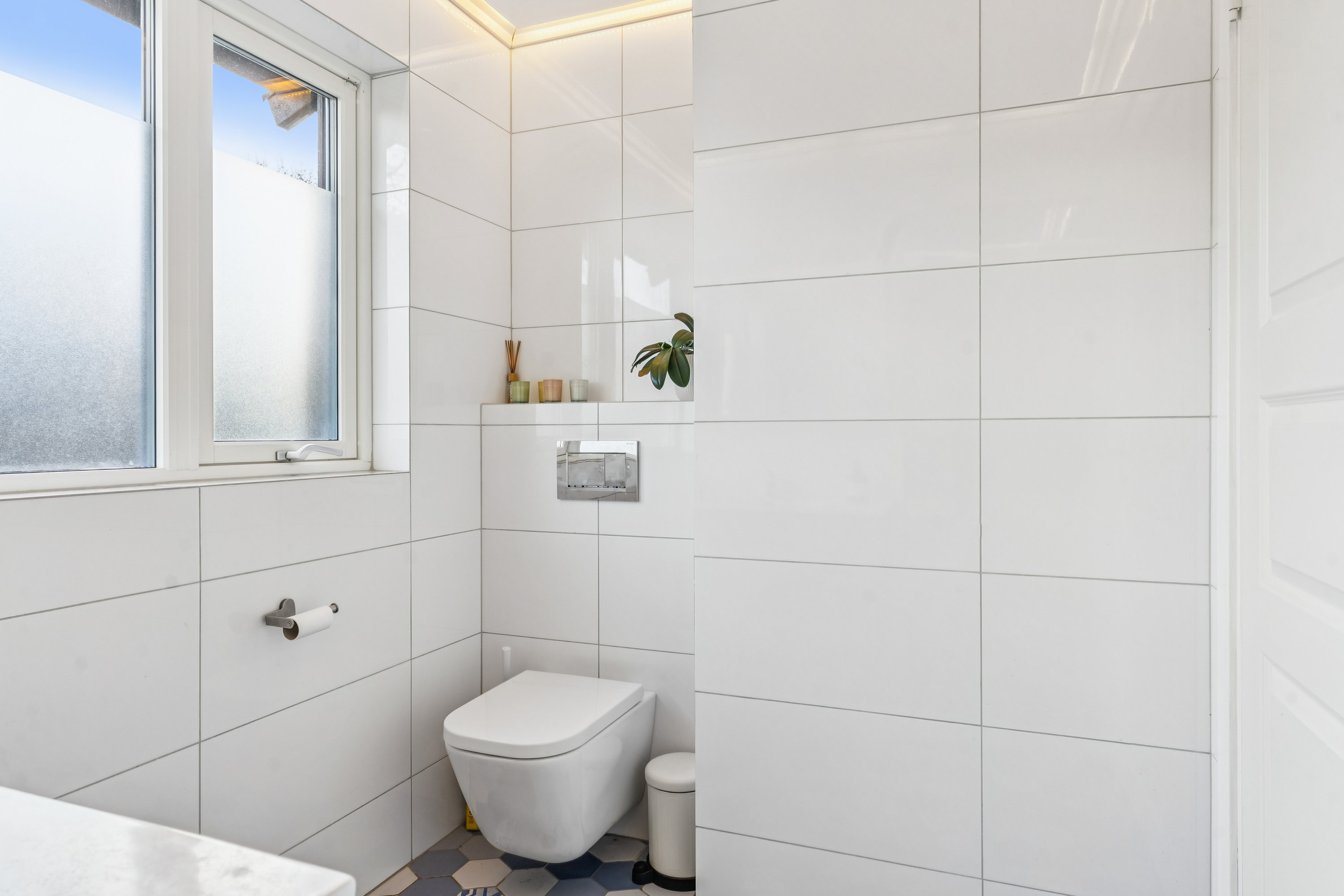 Fremhævet badeværelse billede i fuldskærmstilstand. Billede af Bjergbyvej 11, 2730 Herlev