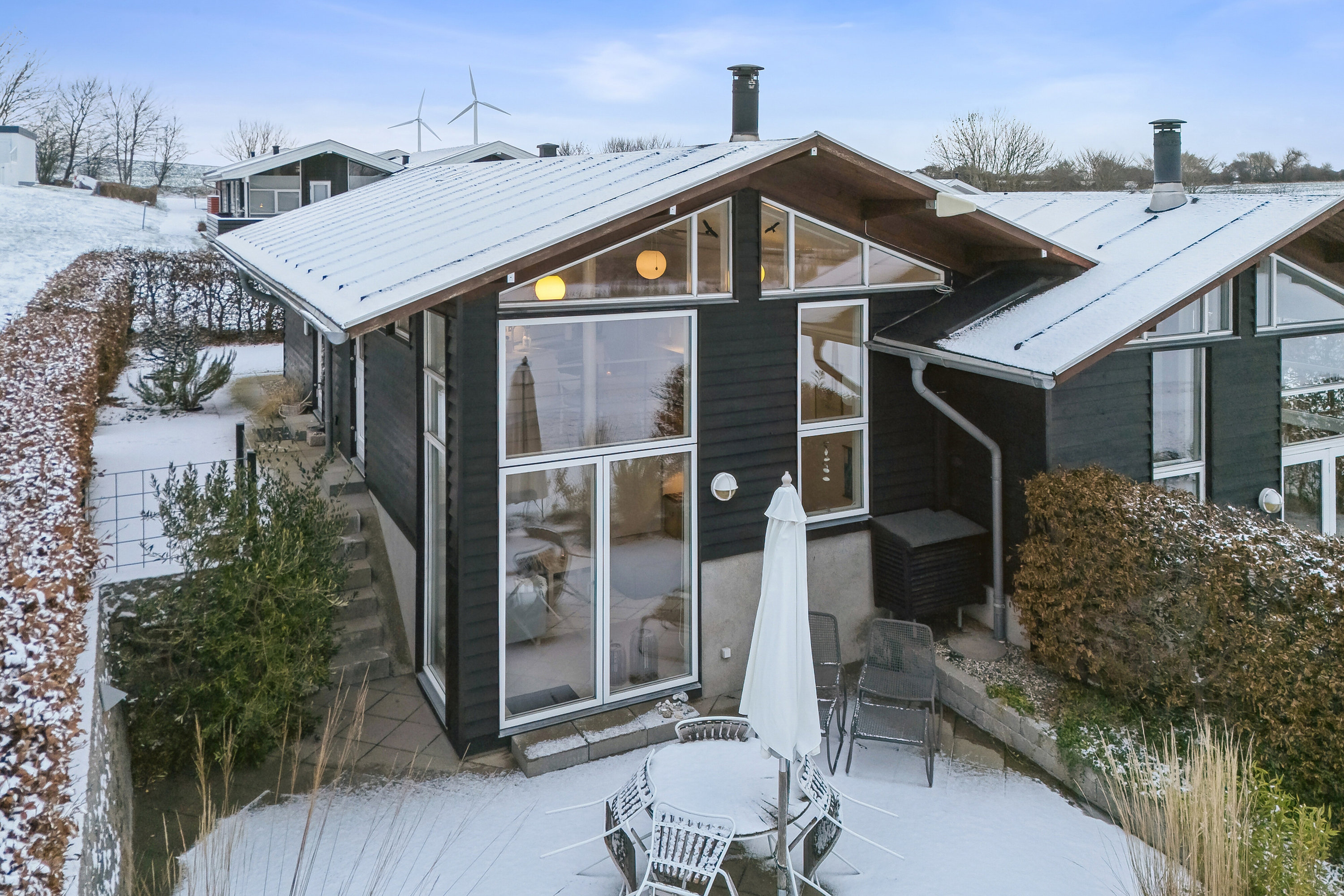 Fremhævet set fra haven billede i fuldskærmstilstand. Billede af Dageløkke Marina 5F, Dageløkke, 5953 Tranekær