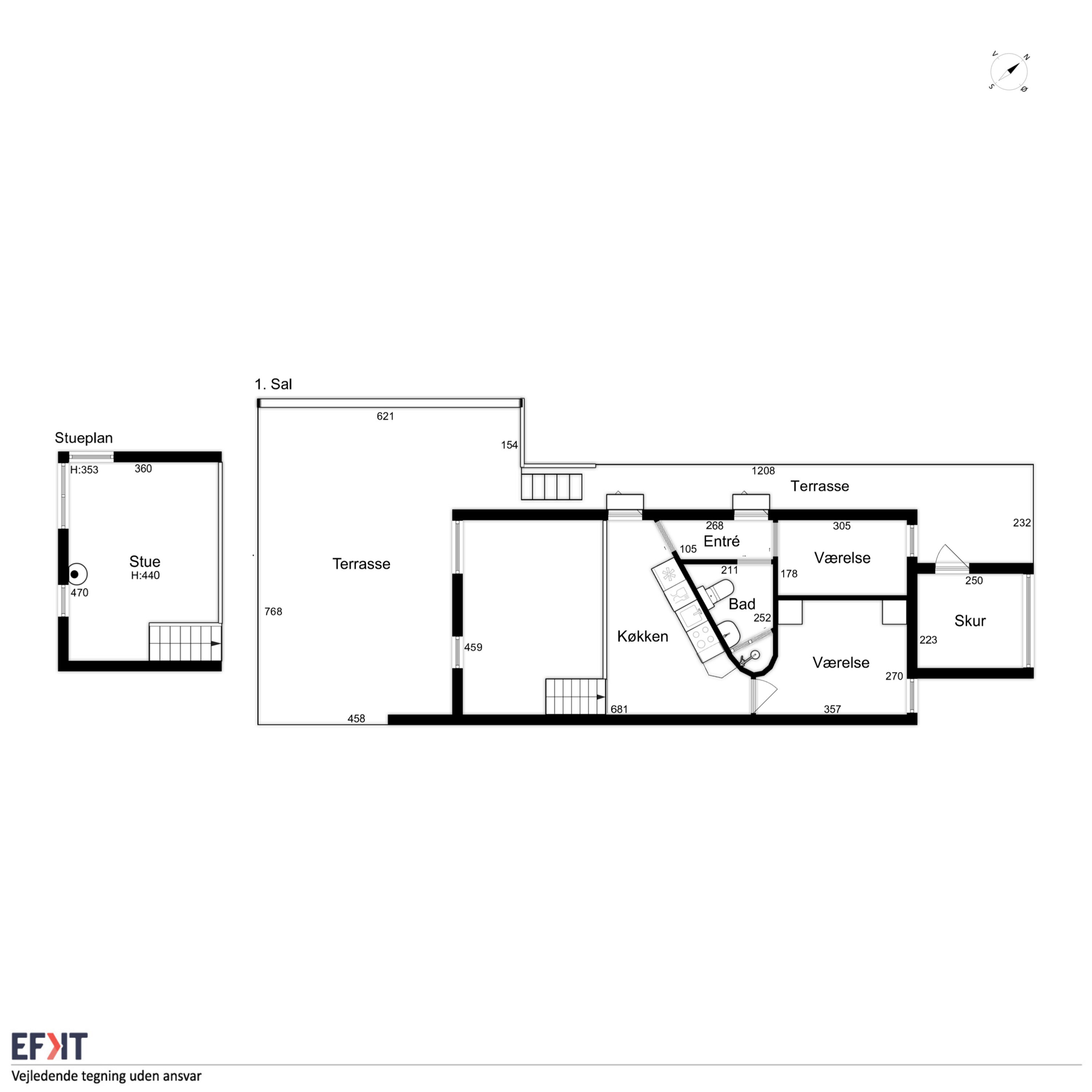 Plantegninger billede af Dageløkke Marina 5F, Dageløkke, 5953 Tranekær