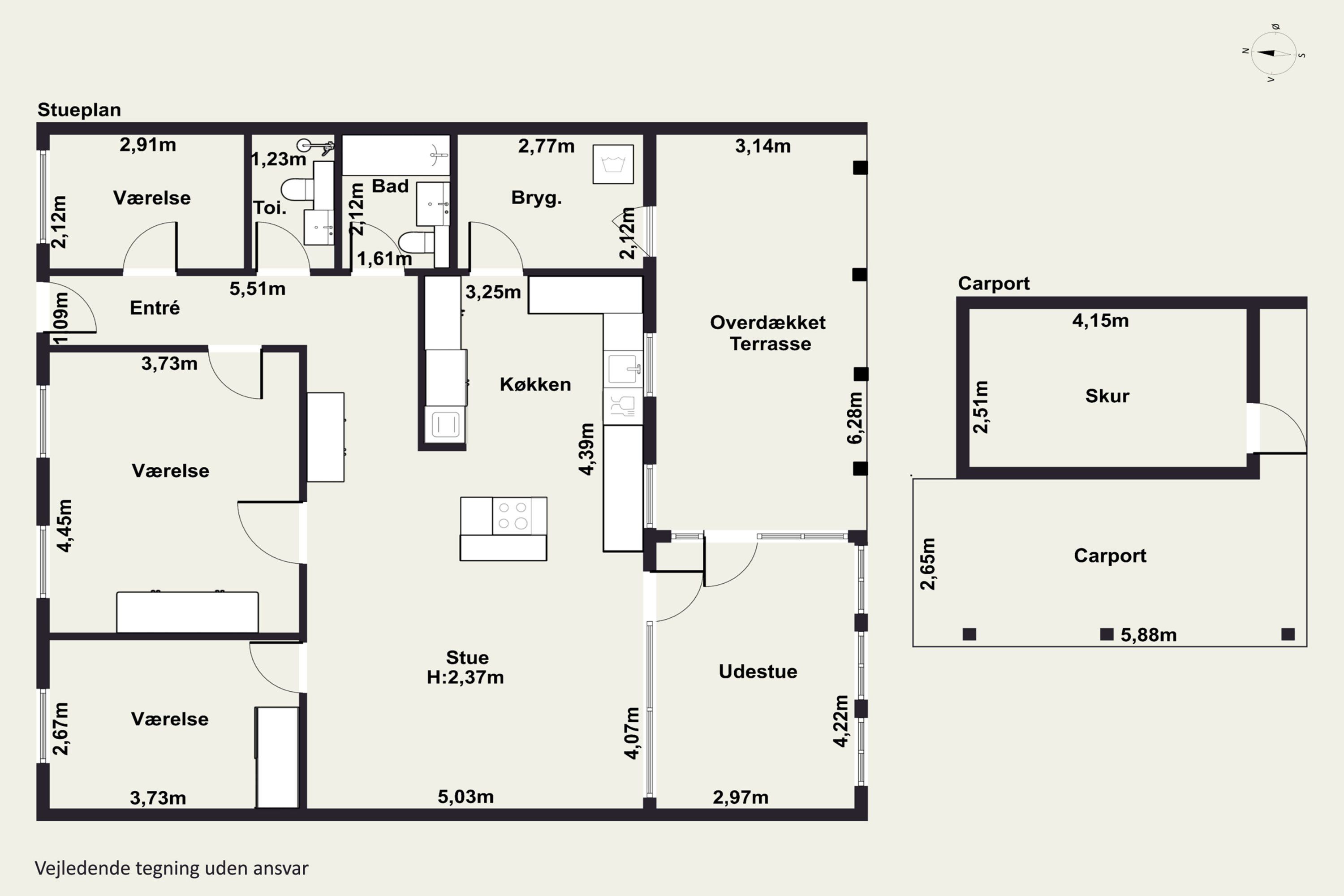Plantegninger billede af Åsumvej 687, 5240 Odense NØ