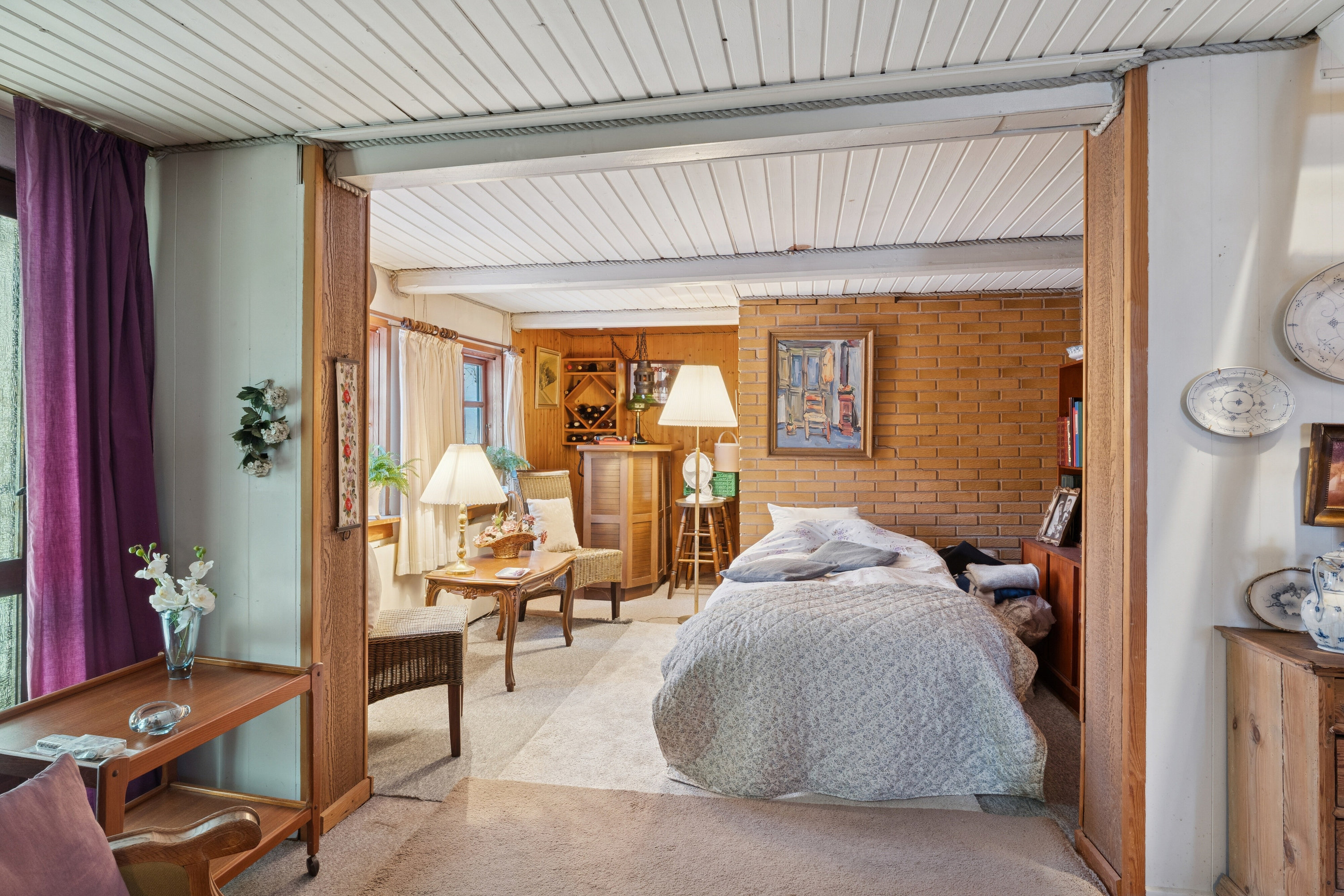 Fremhævet soveværelse billede i fuldskærmstilstand. Billede af Terslev Overdrevsvej 8, 4690 Haslev