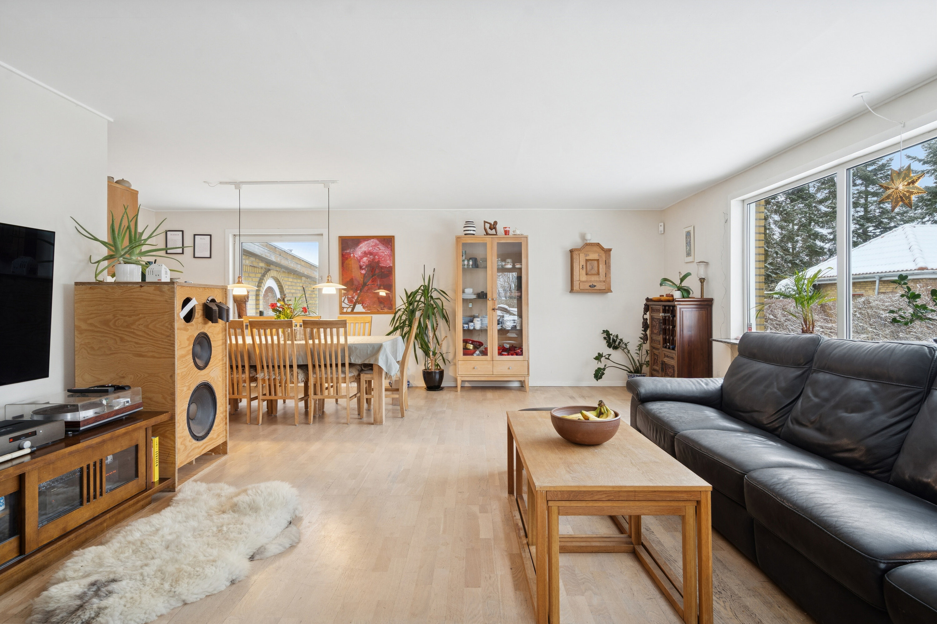 Fremhævet stue billede i fuldskærmstilstand. Billede af Banevænget 29, 5750 Ringe