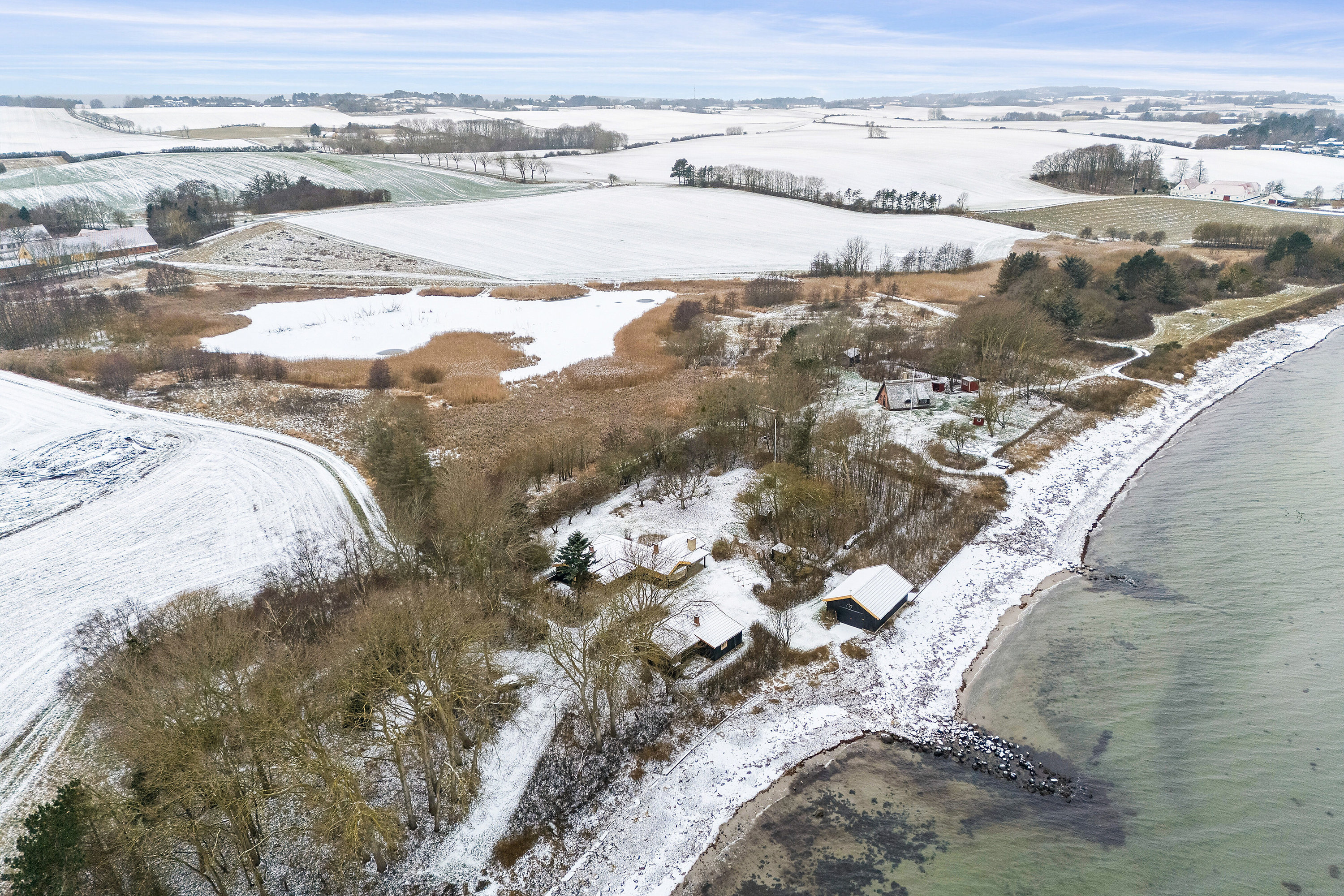 Fremhævet luftfoto billede i fuldskærmstilstand. Billede af Lillesøvej 160, 4400 Kalundborg