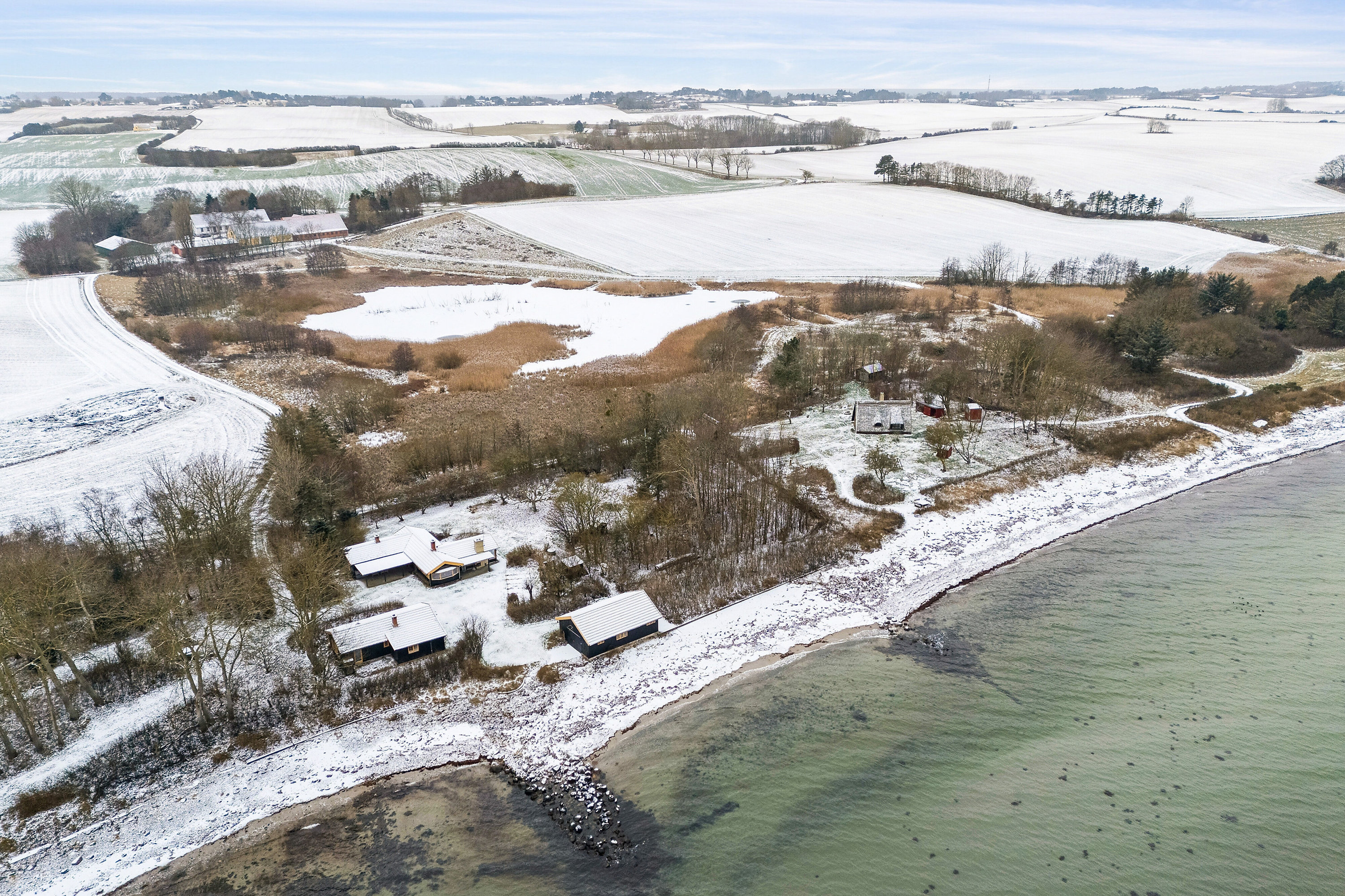 Miniaturebillede 2: luftfoto. Billede af Lillesøvej 160, 4400 Kalundborg