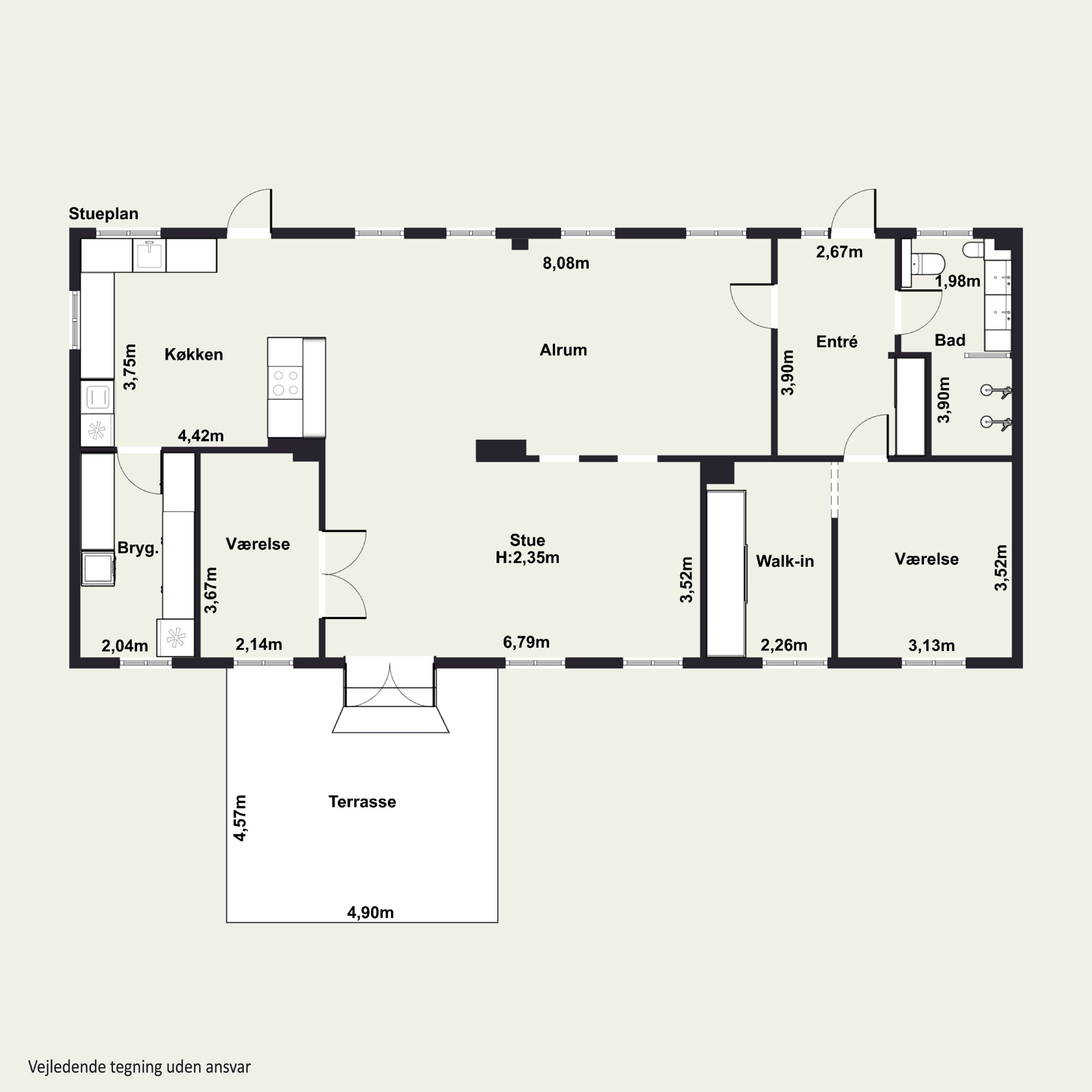 Plantegninger billede af Møllevej 40, Tornemark, 4262 Sandved