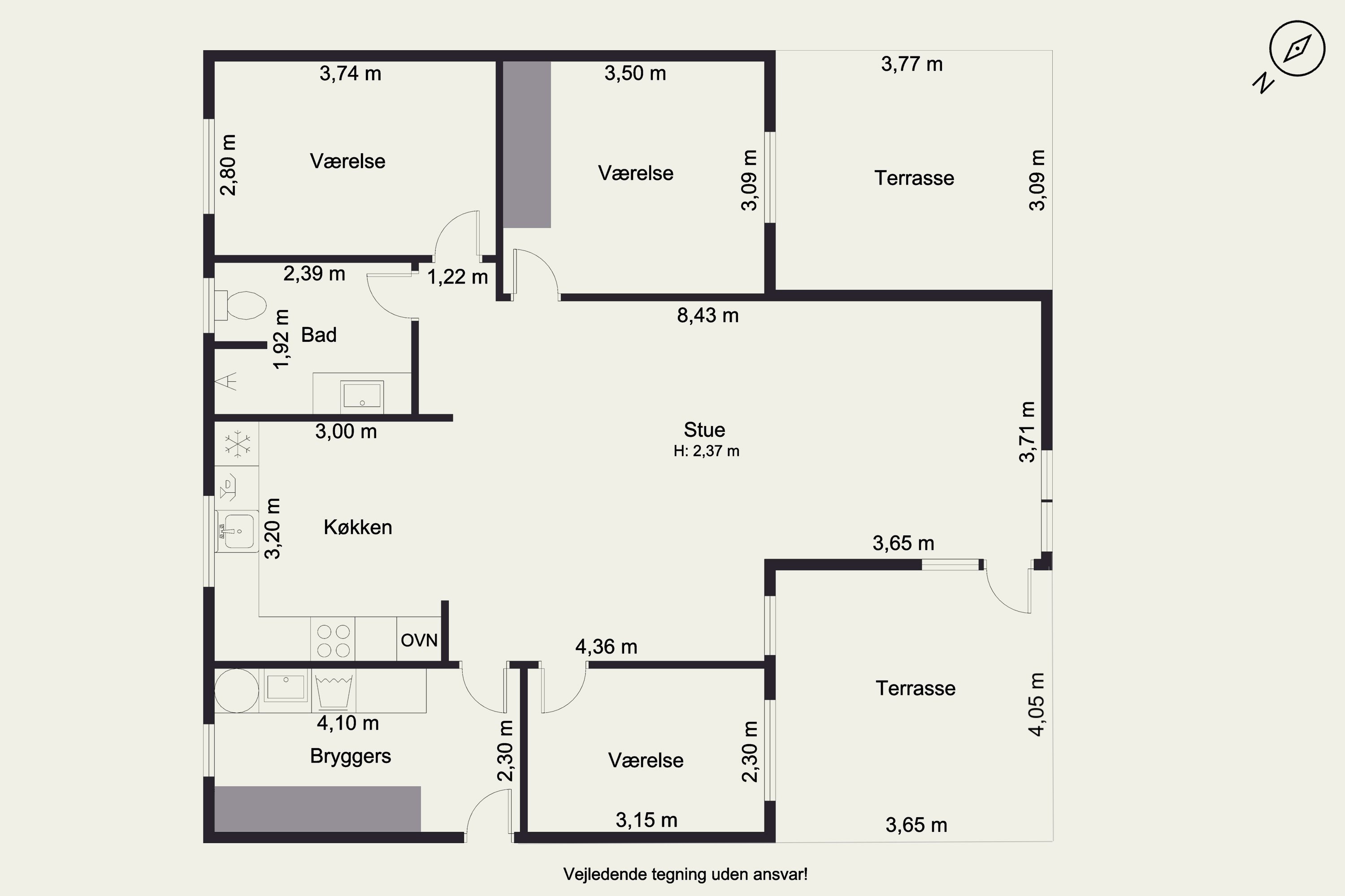 Plantegninger billede af Solbuen 19, 3400 Hillerød