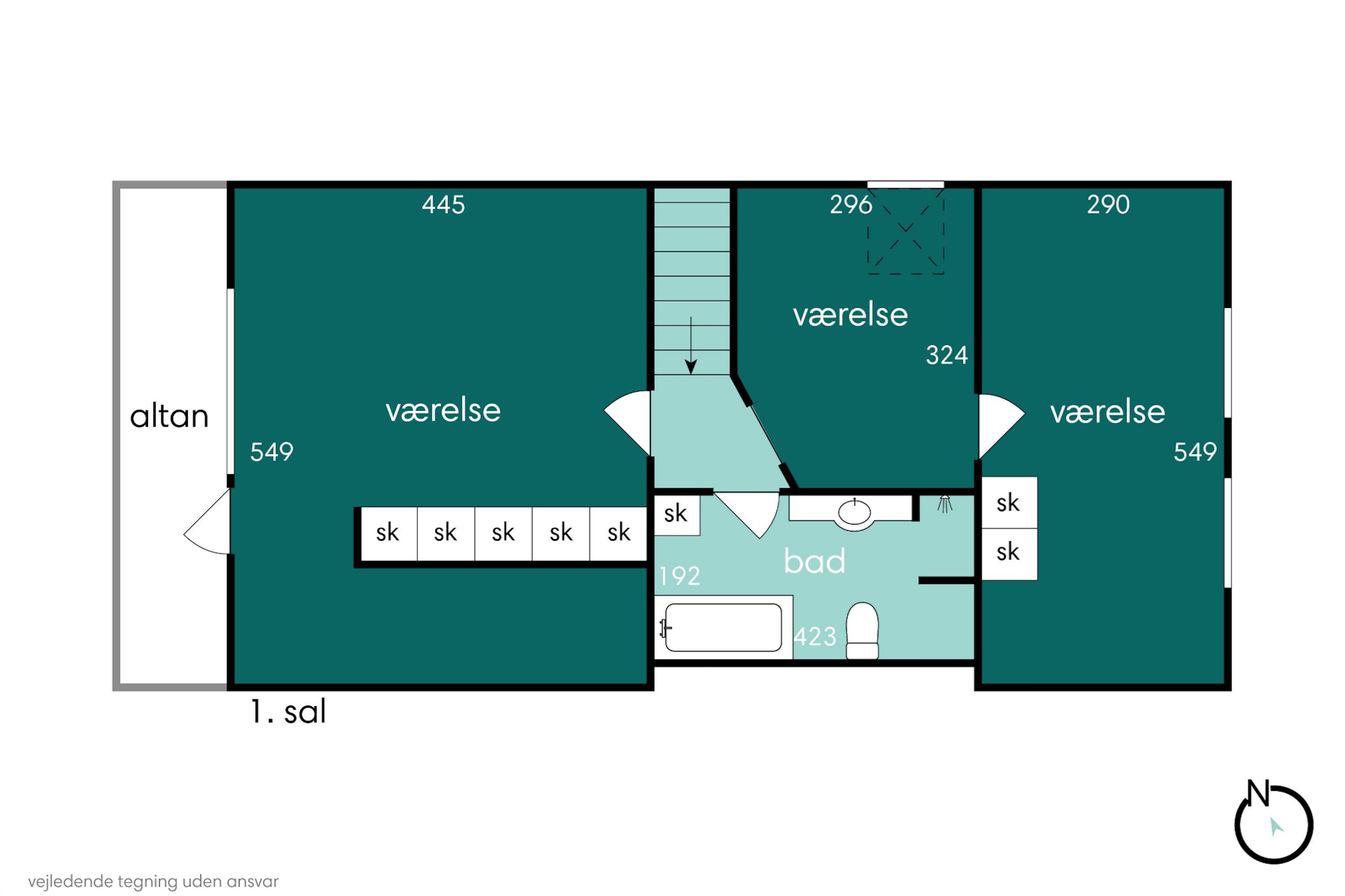 Plantegninger billede af Århusvej 23, 8382 Hinnerup