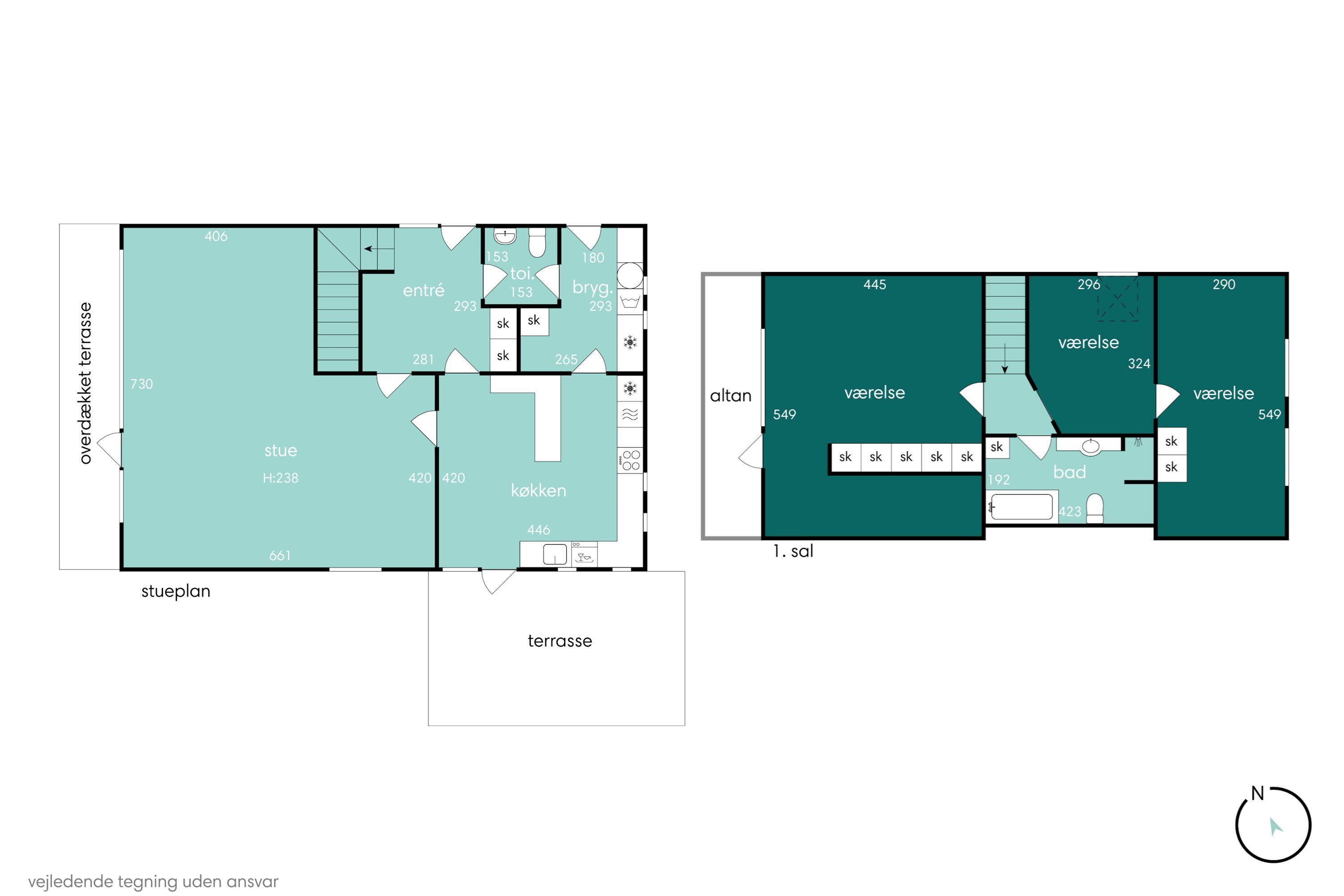 Plantegninger billede af Århusvej 23, 8382 Hinnerup
