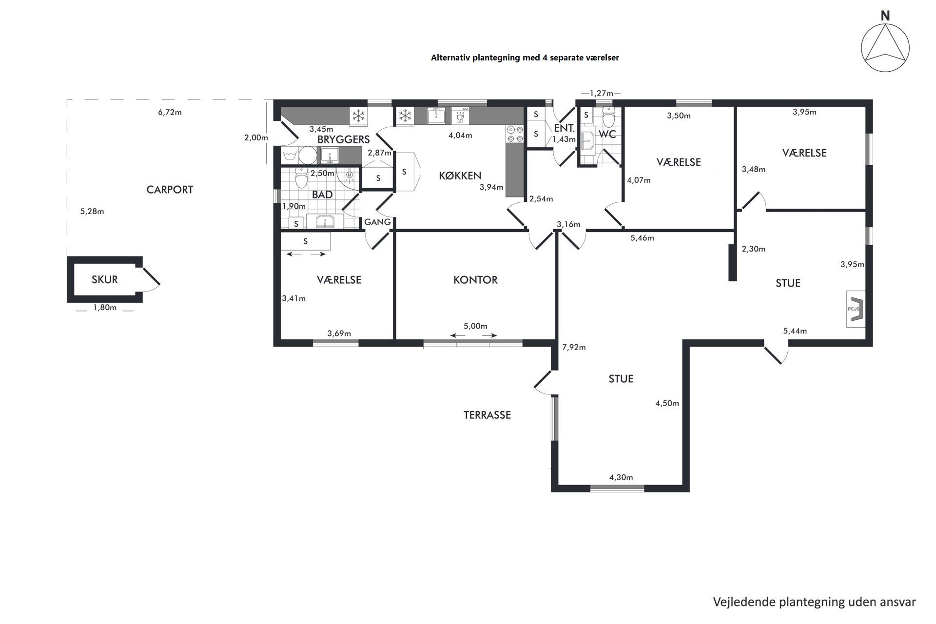 Plantegninger billede af Februarvej 29, 8210 Aarhus V