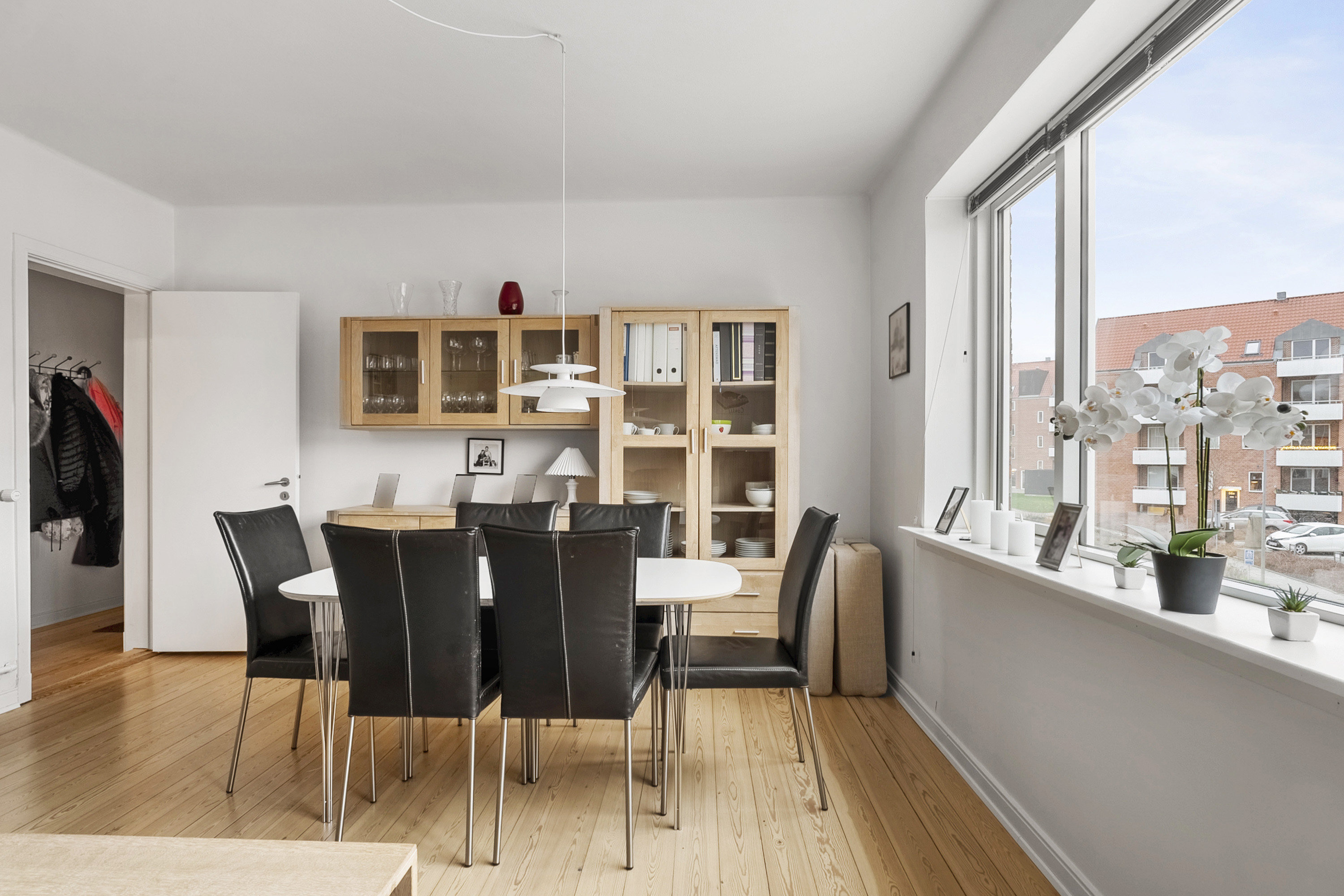 Fremhævet spisestue billede i fuldskærmstilstand. Billede af Sønderbrogade 93, 1. tv., 8700 Horsens