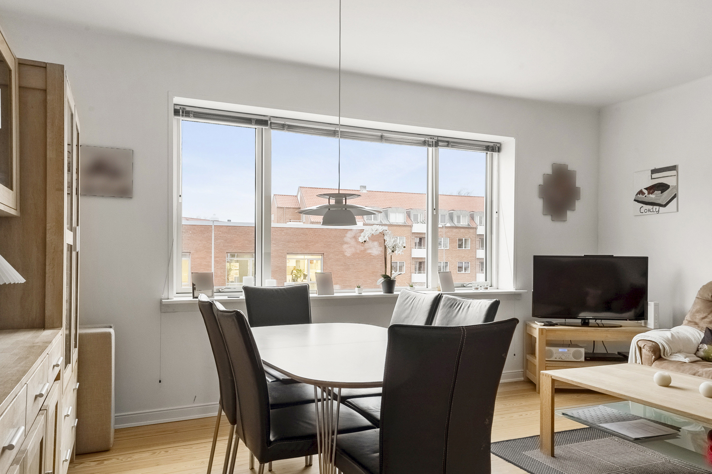 Fremhævet stue billede i fuldskærmstilstand. Billede af Sønderbrogade 93, 1. tv., 8700 Horsens