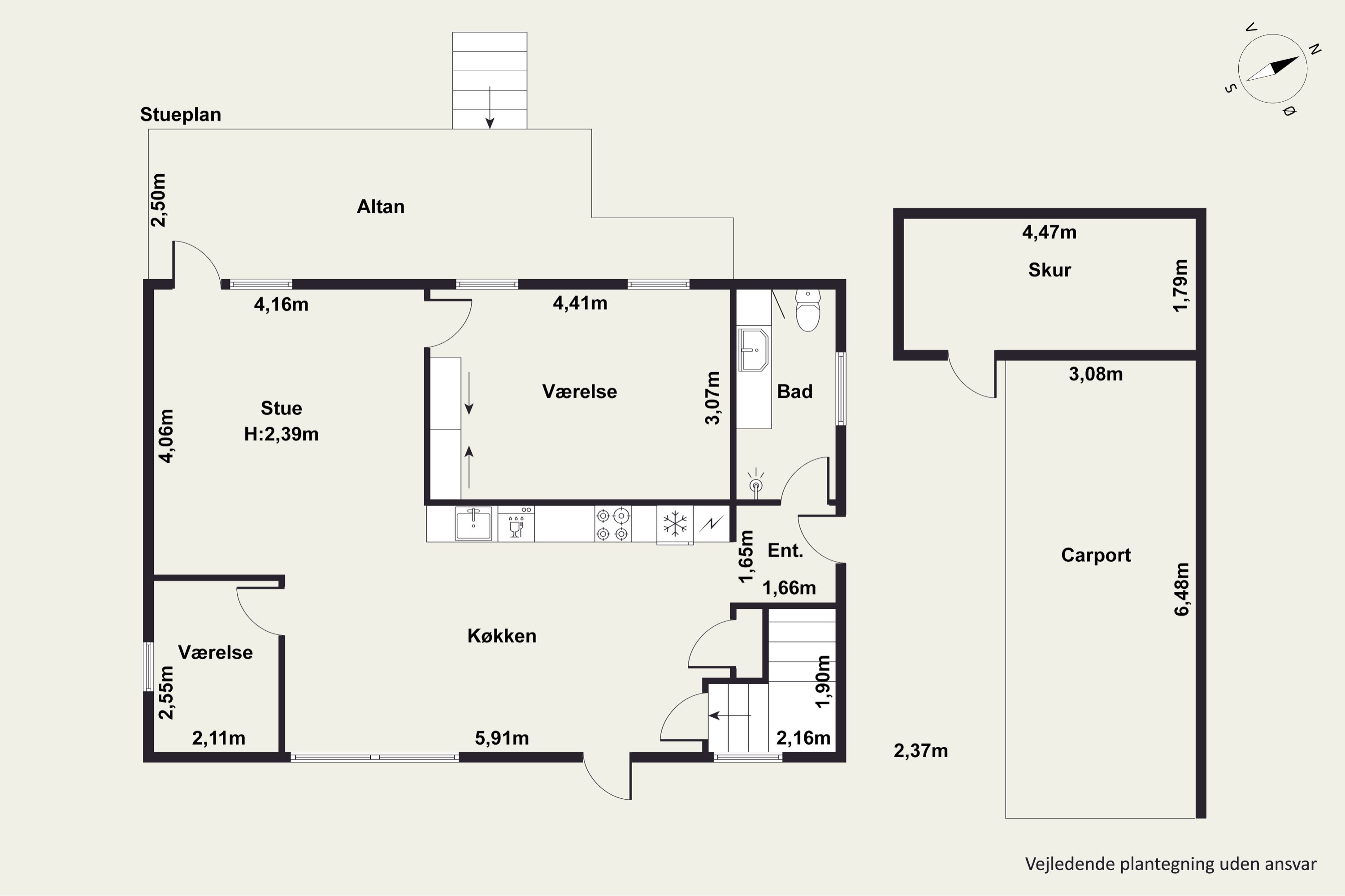 Plantegninger billede af Søndervej 16, Øster Jølby, 7950 Erslev