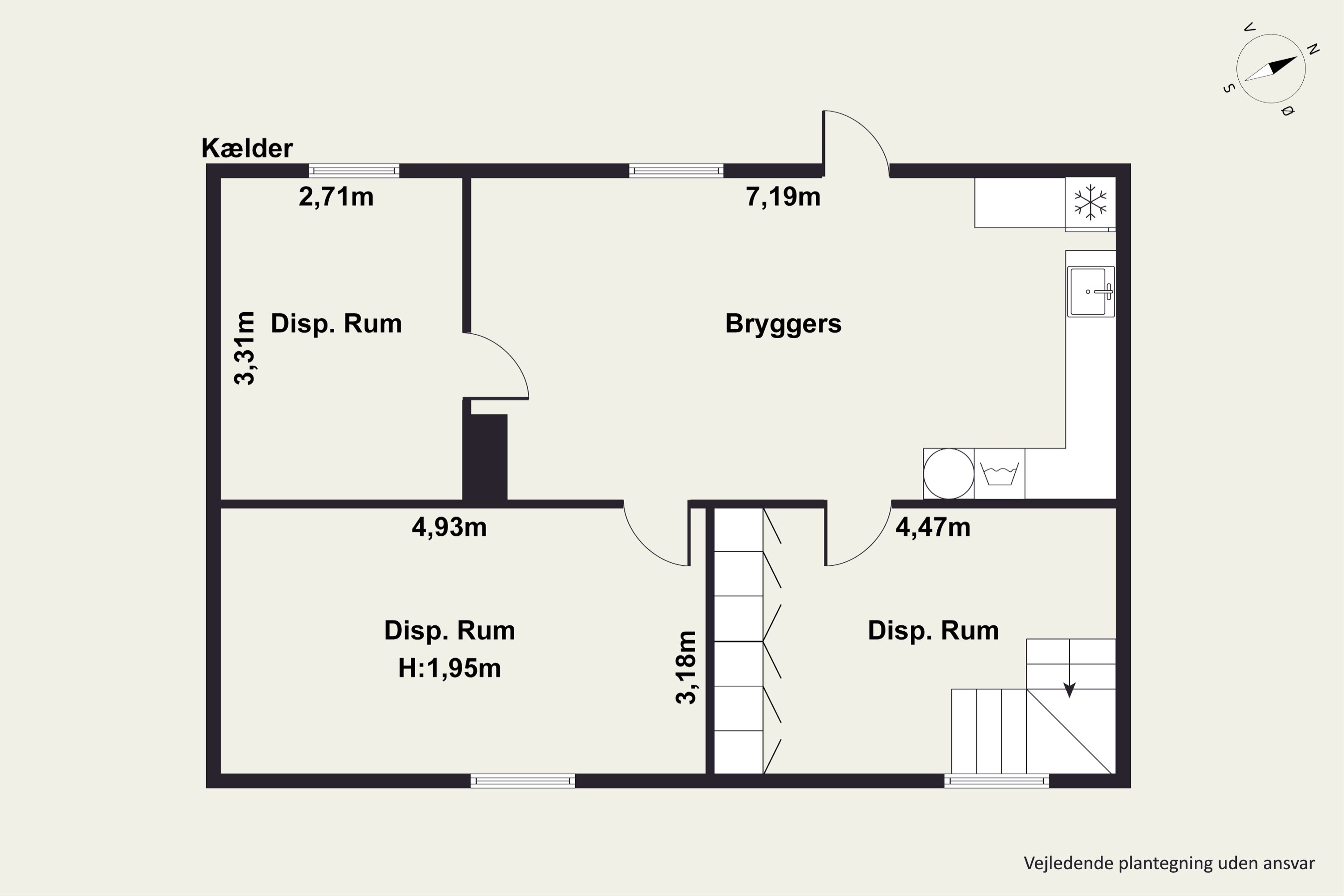 Plantegninger billede af Søndervej 16, Øster Jølby, 7950 Erslev