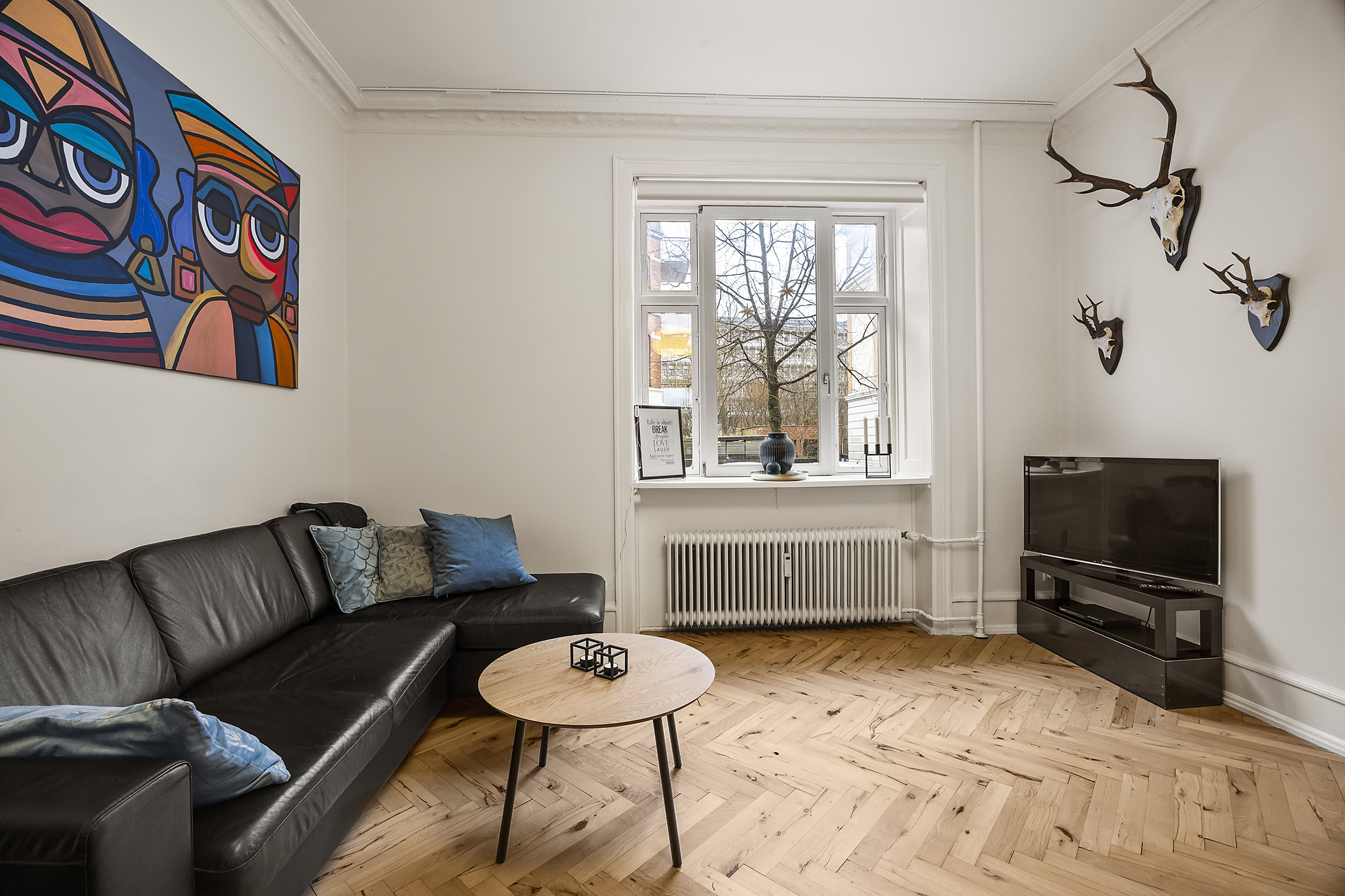 Miniaturebillede 2: værelse. Billede af N.J. Fjords Alle 4, st.., 1957 Frederiksberg C