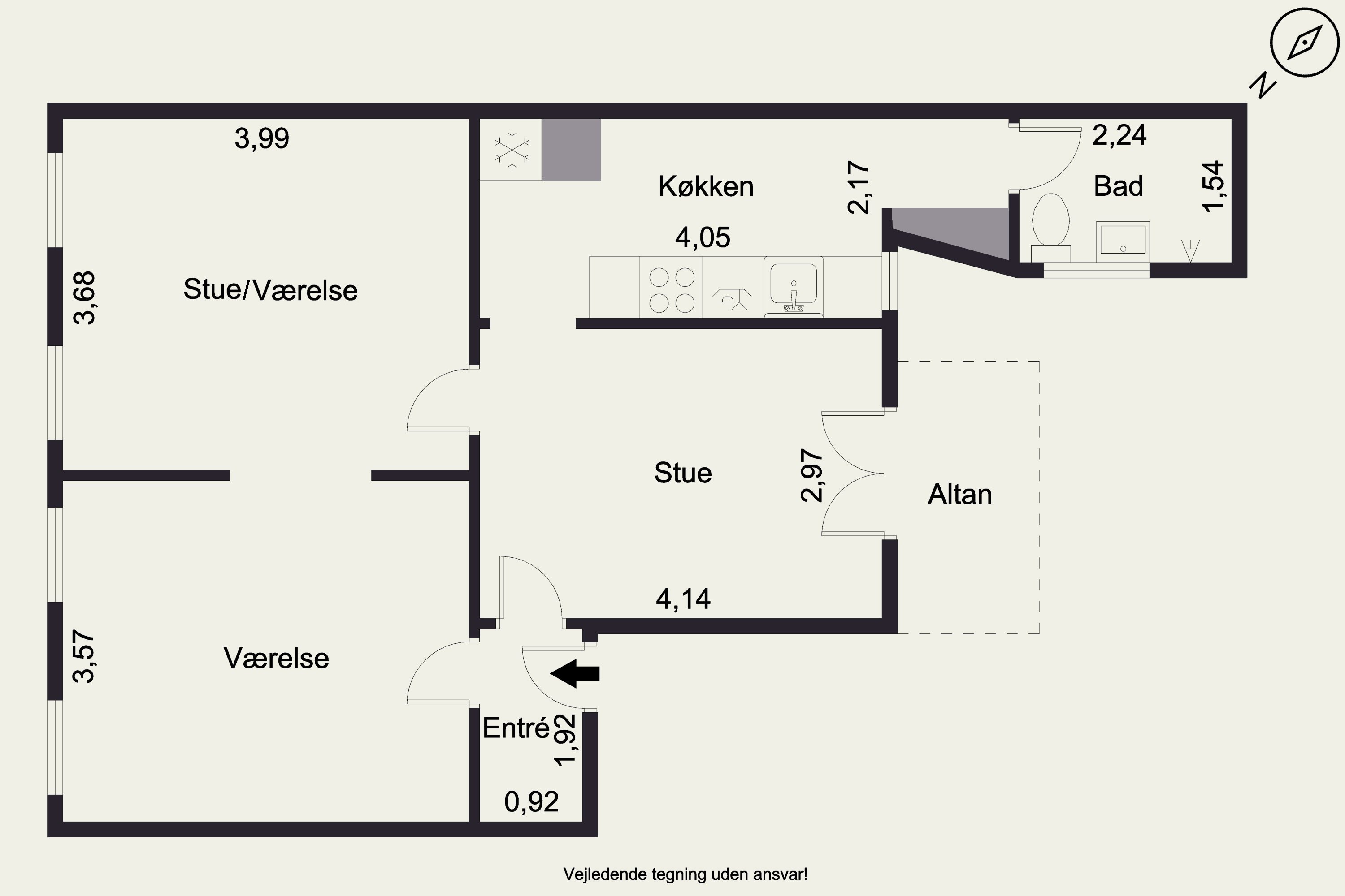 Plantegninger billede af Sjællandsgade 101, 1., 8000 Aarhus C