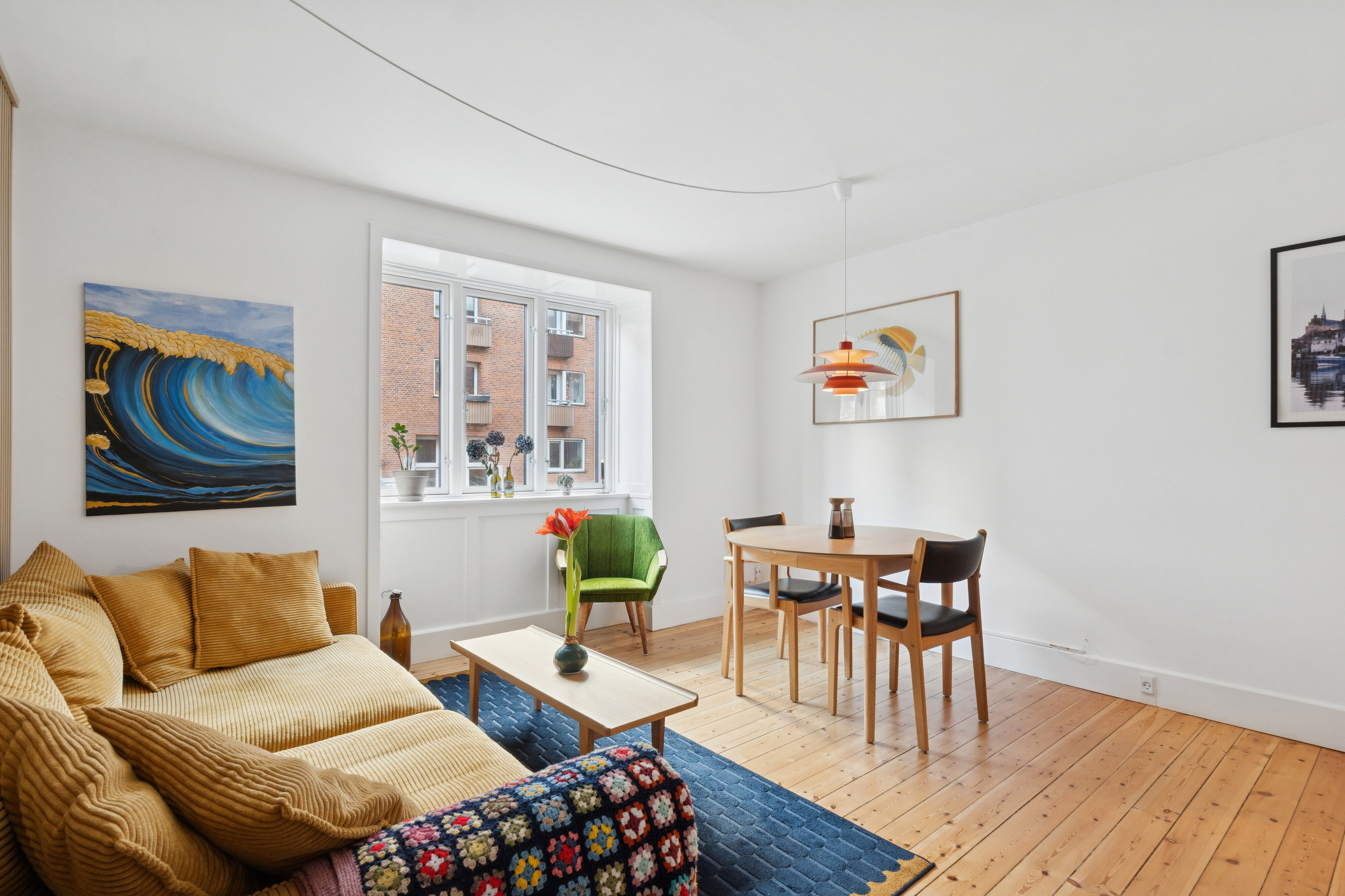 Fremhævet stue billede i fuldskærmstilstand. Billede af Caprivej 9, st.. th., 2300 København S