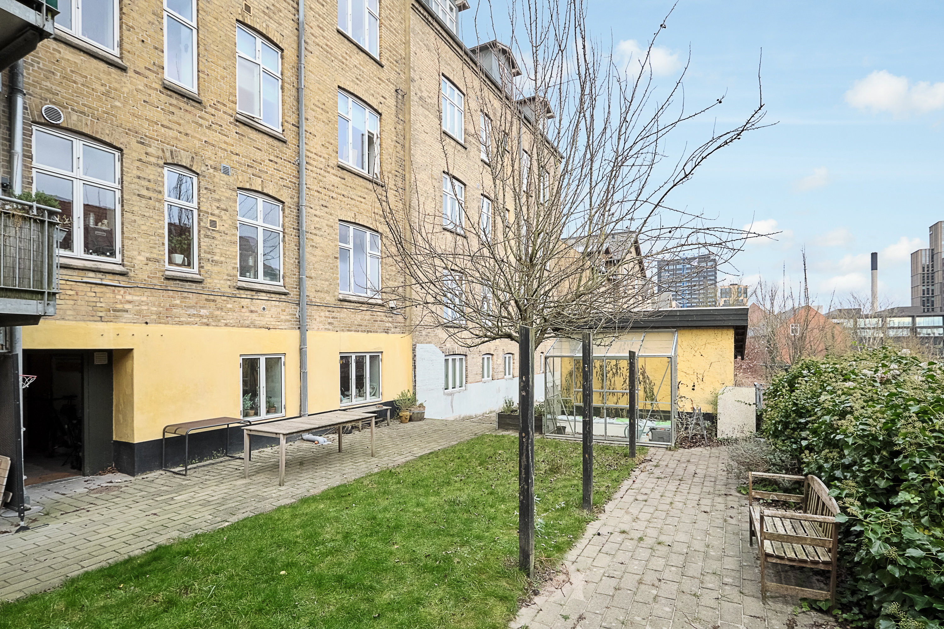 Fremhævet gårdmiljø billede i fuldskærmstilstand. Billede af Heibergsgade 21, 2., 8000 Aarhus C