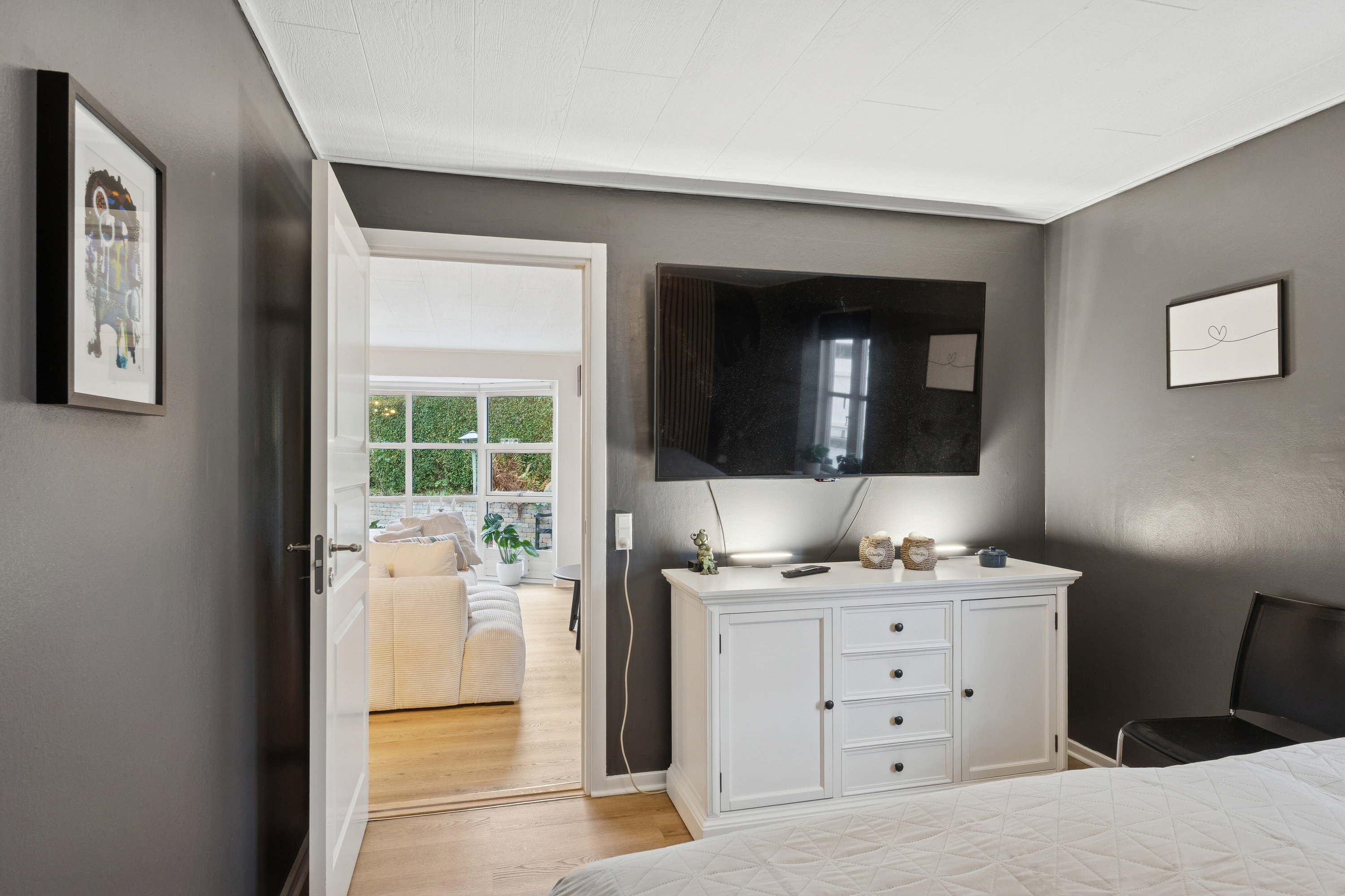 Fremhævet soveværelse billede i fuldskærmstilstand. Billede af Ternesøparken 39, Terslev, 4690 Haslev