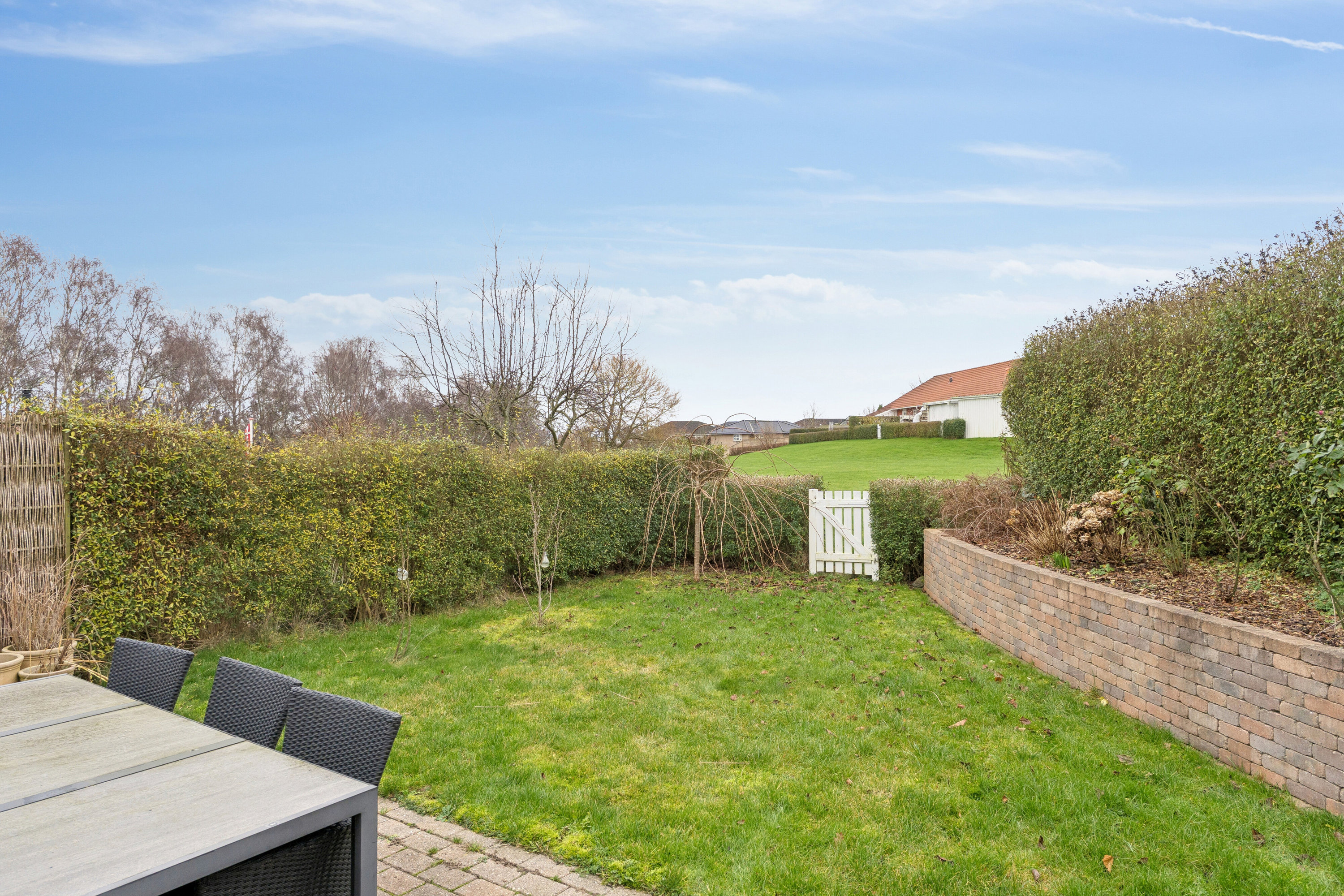 Fremhævet set fra haven billede i fuldskærmstilstand. Billede af Ternesøparken 39, Terslev, 4690 Haslev