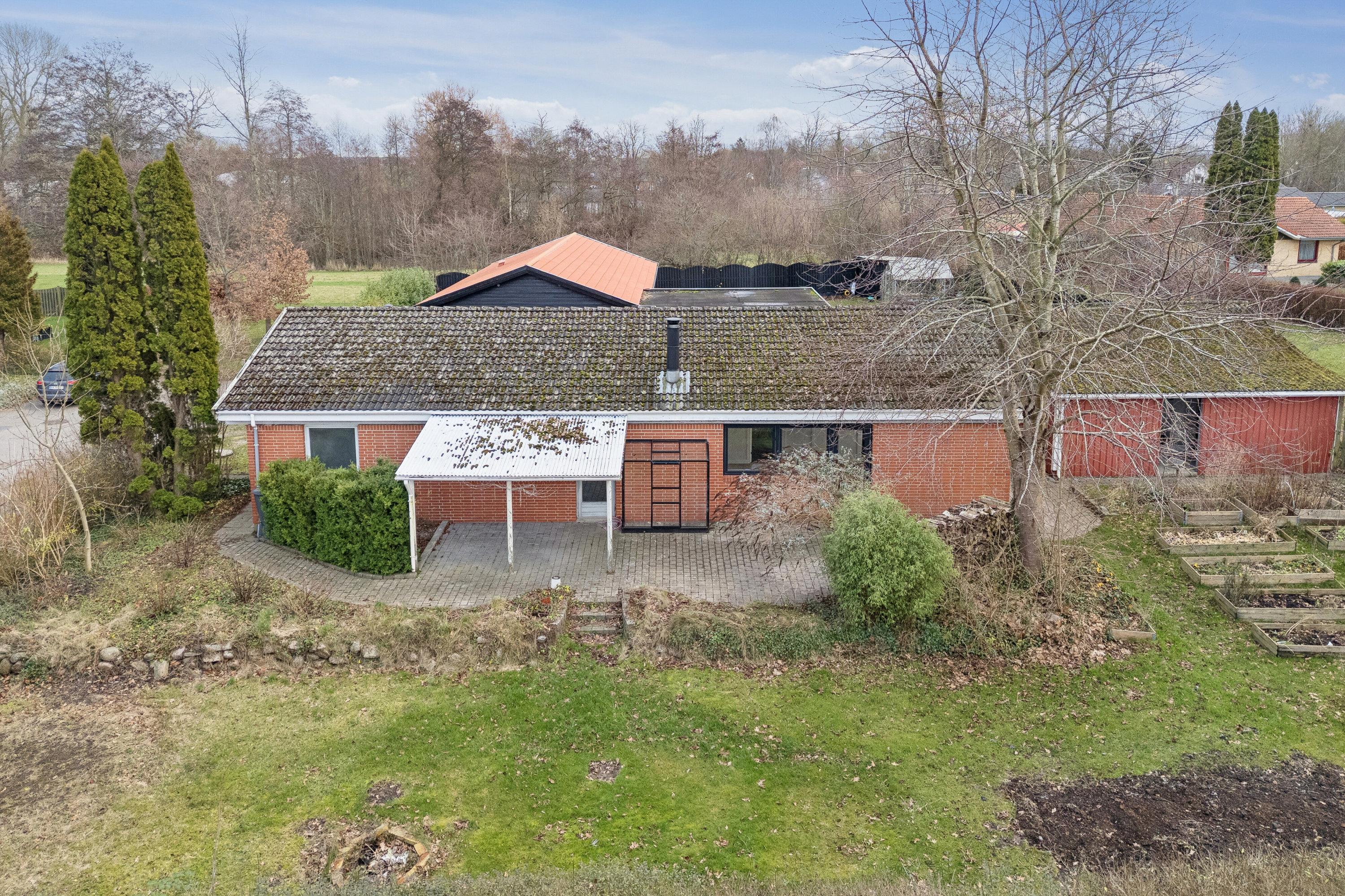 Miniaturebillede 1: luftfoto. Billede af Bymarken 54, 4490 Jerslev Sjælland