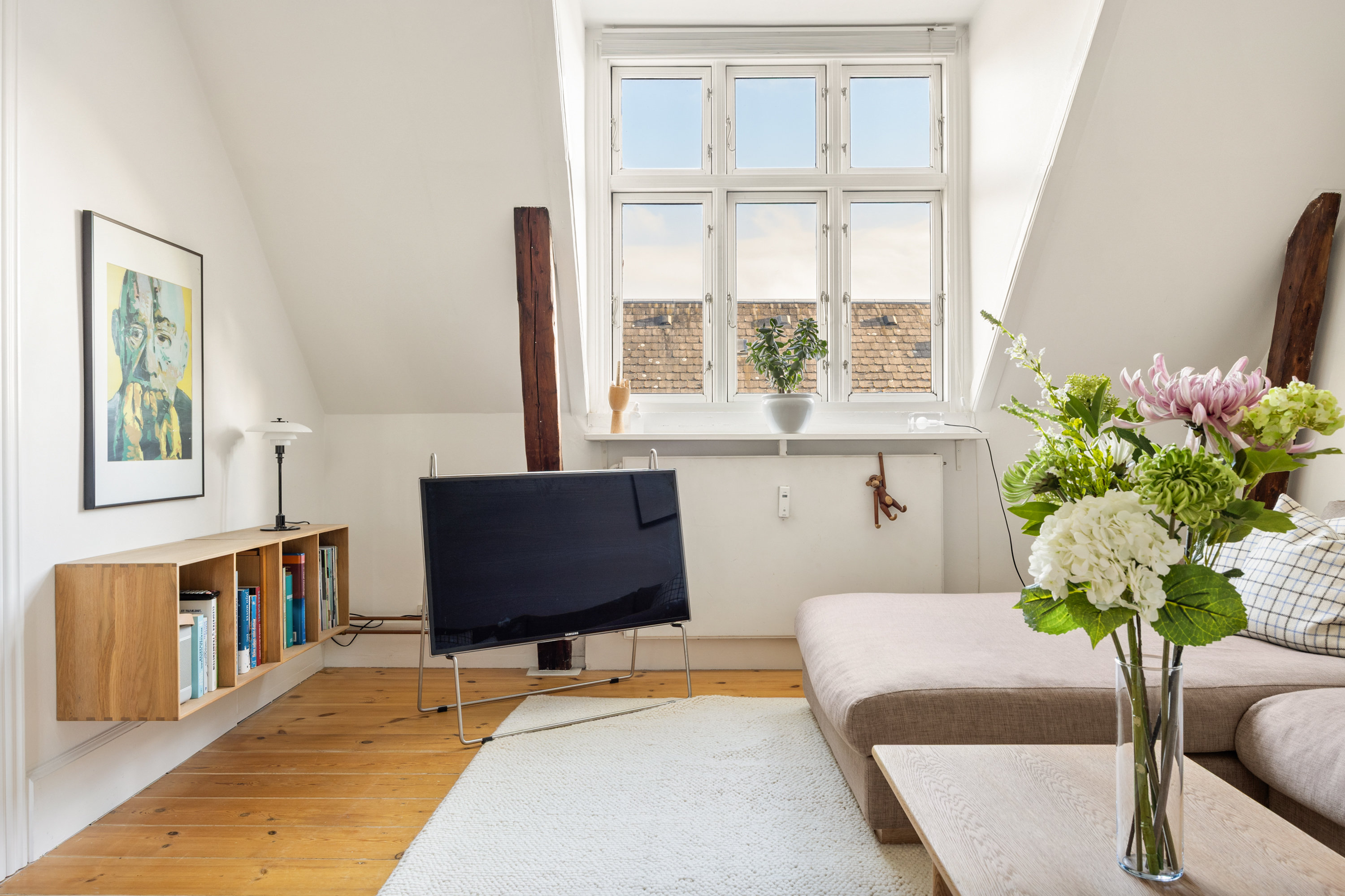 Fremhævet stue billede i fuldskærmstilstand. Billede af Oehlenschlægersgade 48, 5. tv., 1663 København V