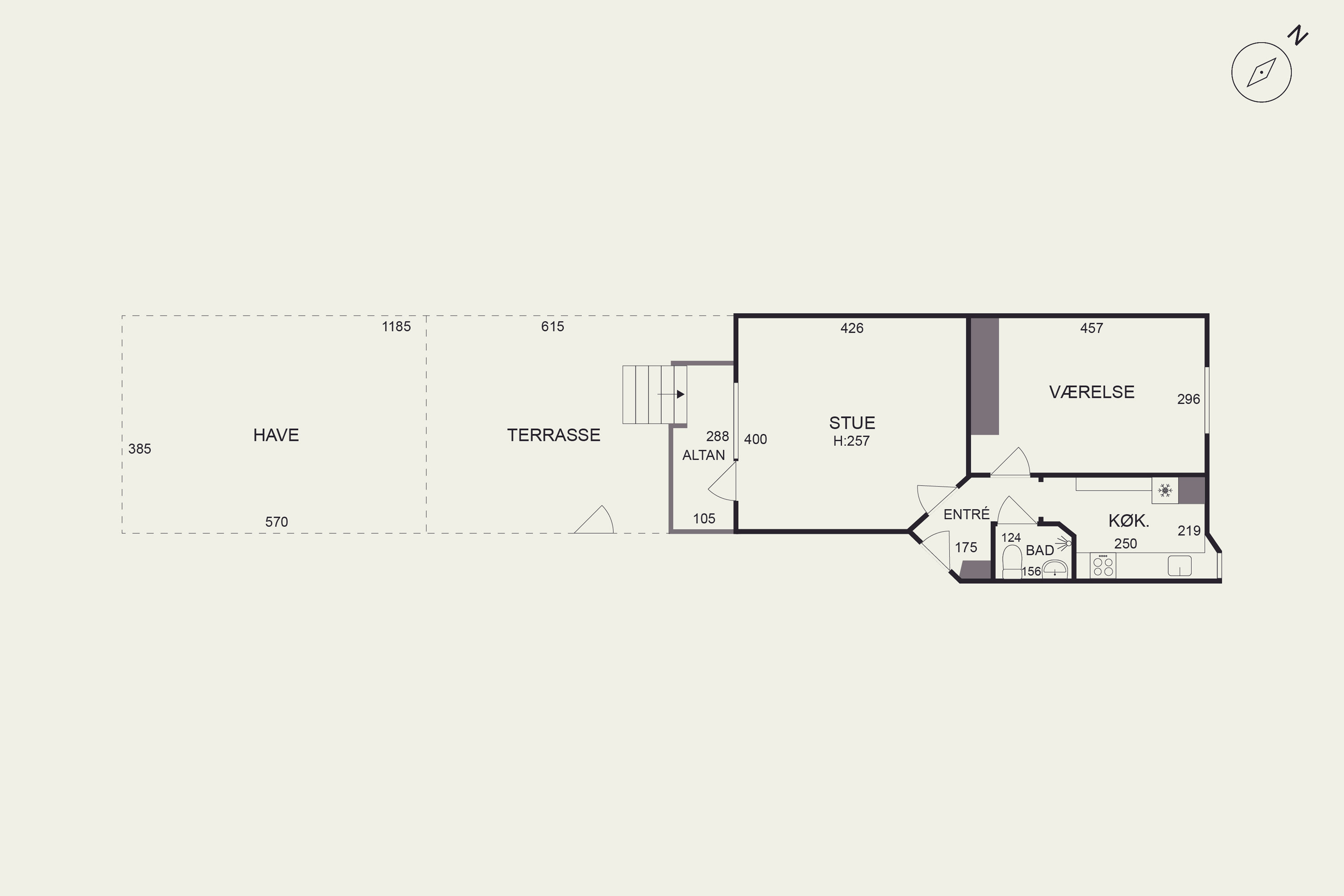 Plantegninger billede af Nattergalevej 68, st.. tv., 2400 København NV