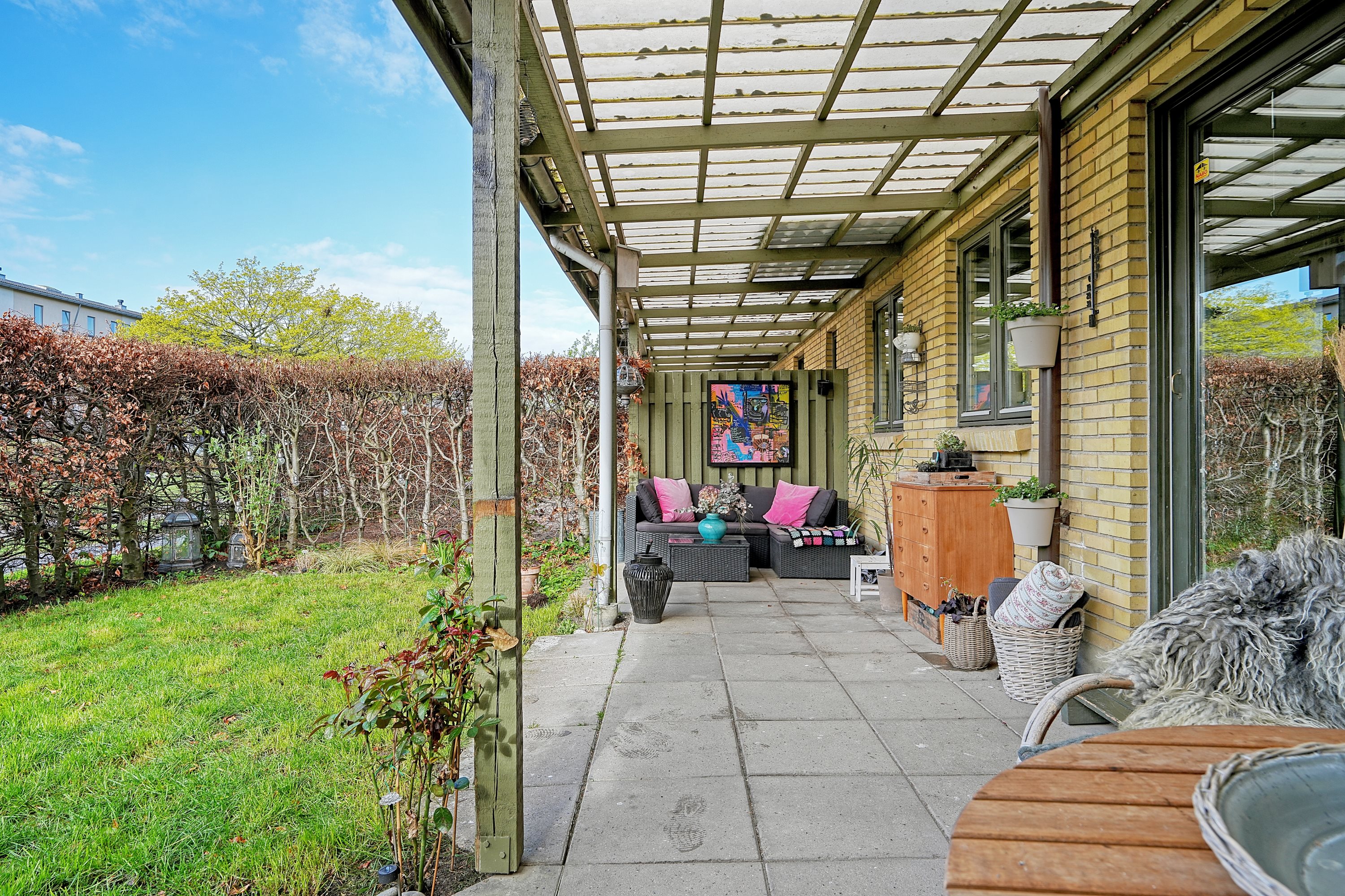 Fremhævet terrasse billede i fuldskærmstilstand. Billede af Maglekæret 10B, 2680 Solrød Strand