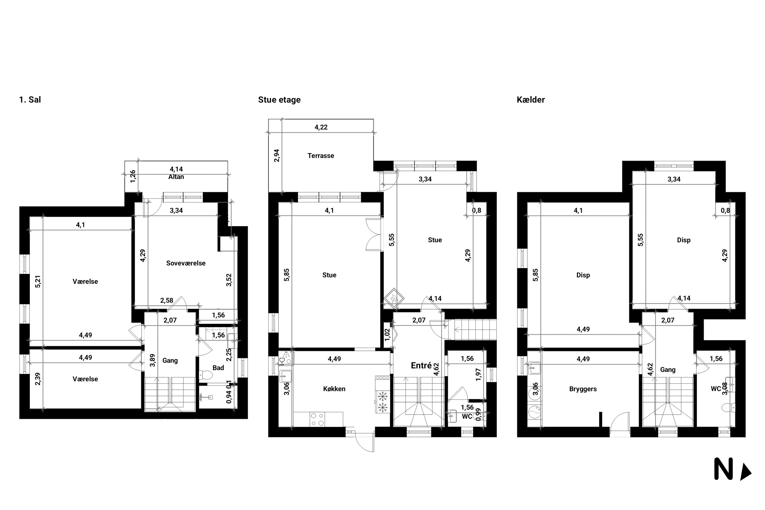 Plantegninger billede af Nybrogade 14, 4800 Nykøbing F