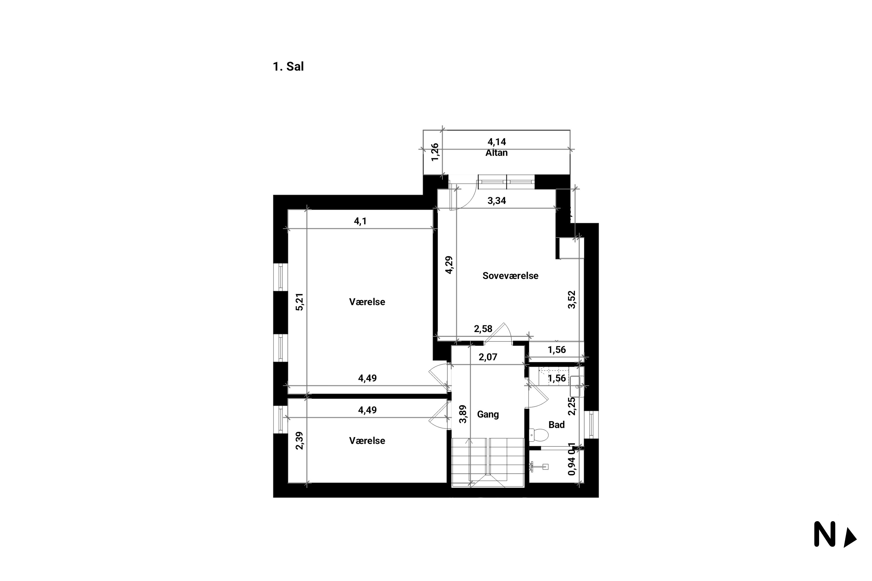 Plantegninger billede af Nybrogade 14, 4800 Nykøbing F