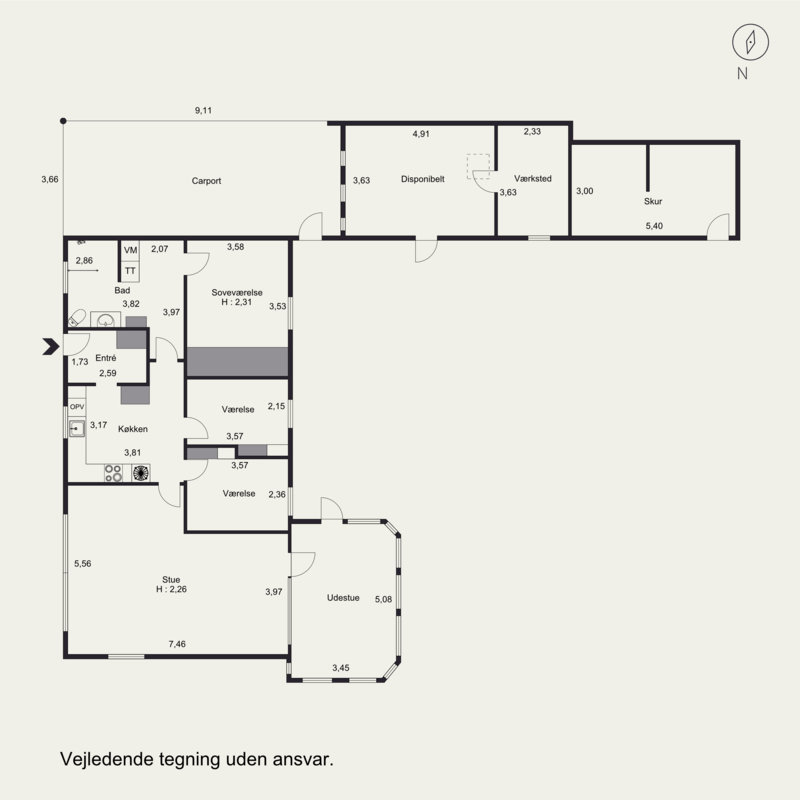 Plantegninger billede af Kløvertoften 5, Felsted, 6200 Aabenraa