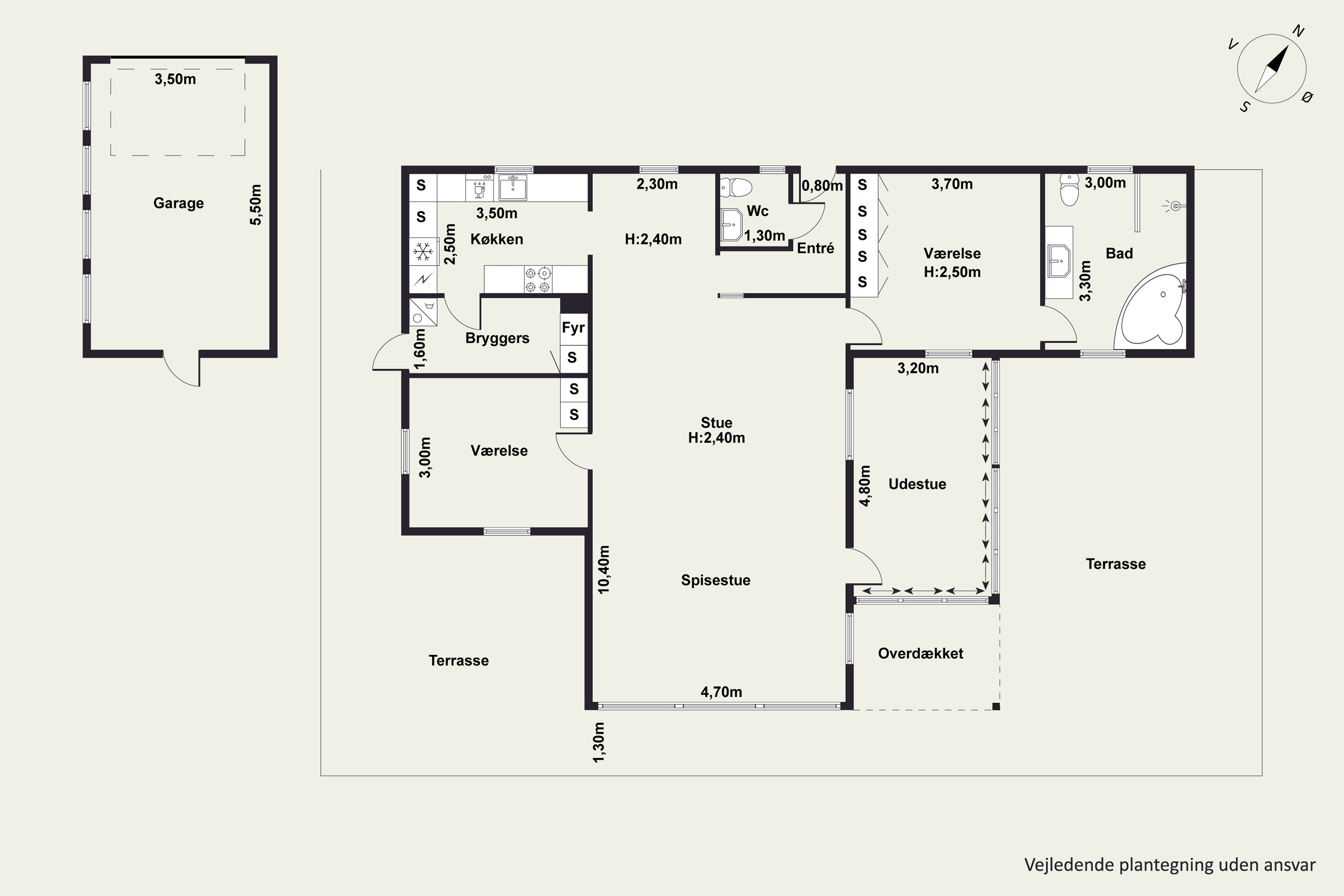 Plantegninger billede af Mosede Engvej 39, 2670 Greve