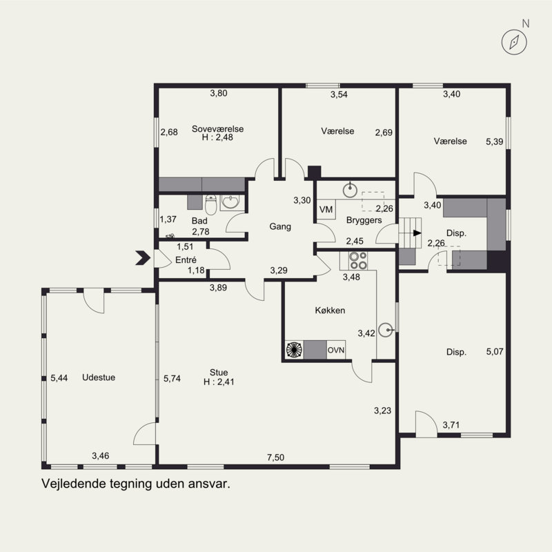 Plantegninger billede af Brunbjergvej 150, Løjt Kirkeby, 6200 Aabenraa