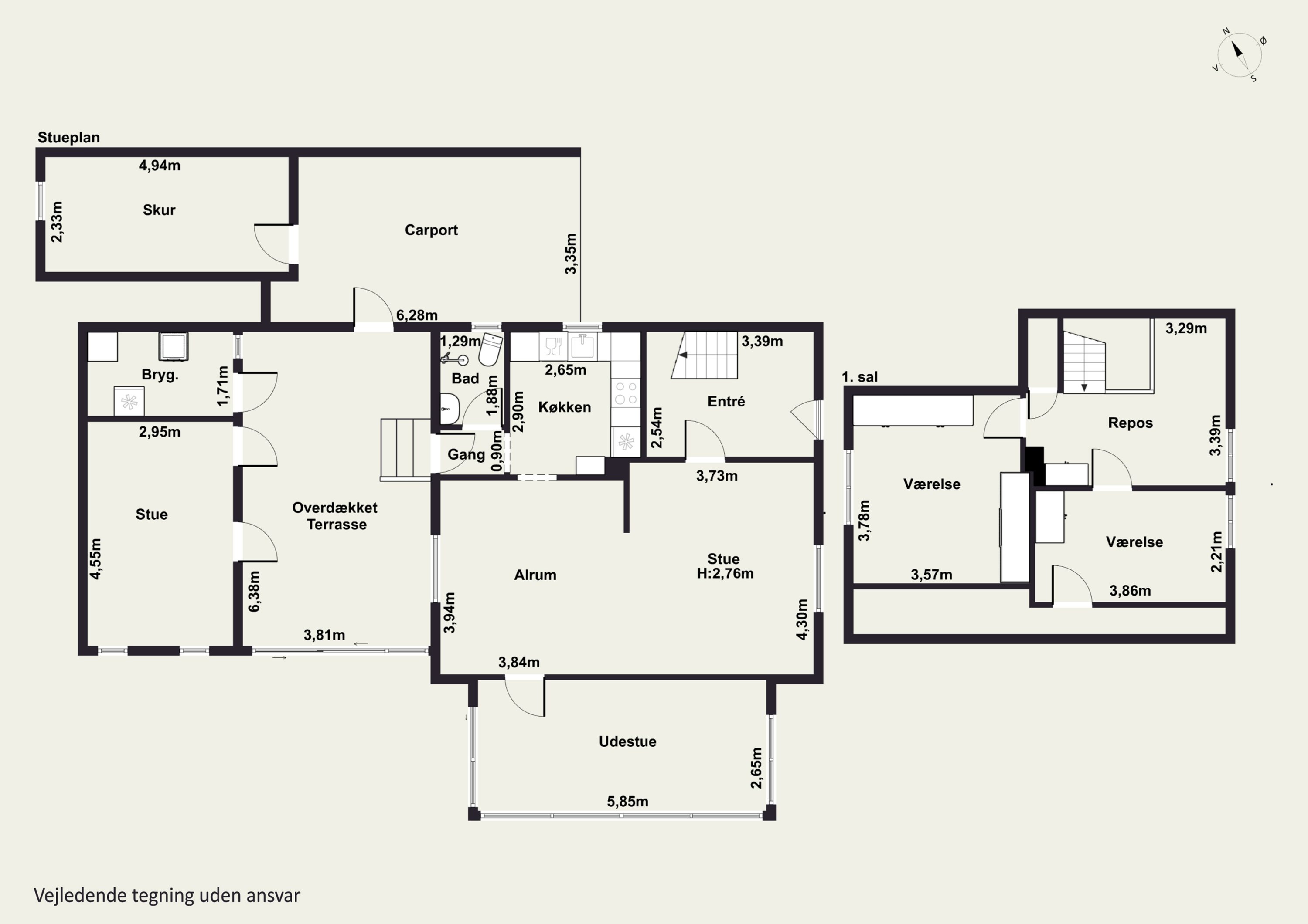 Plantegninger billede af Grundtvigs Alle 17, 4760 Vordingborg