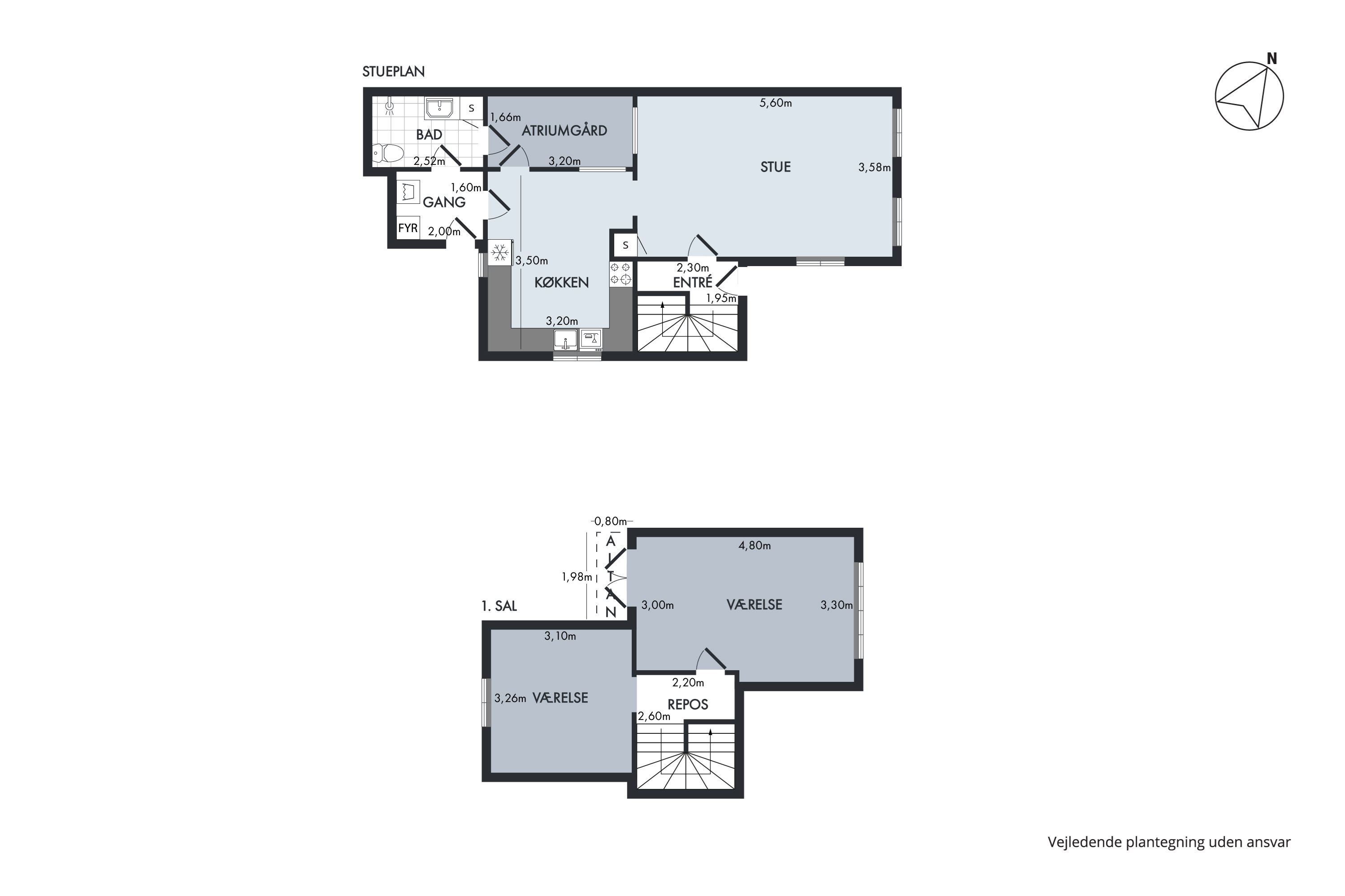 Plantegninger billede af Kirkestræde 1C, 3000 Helsingør