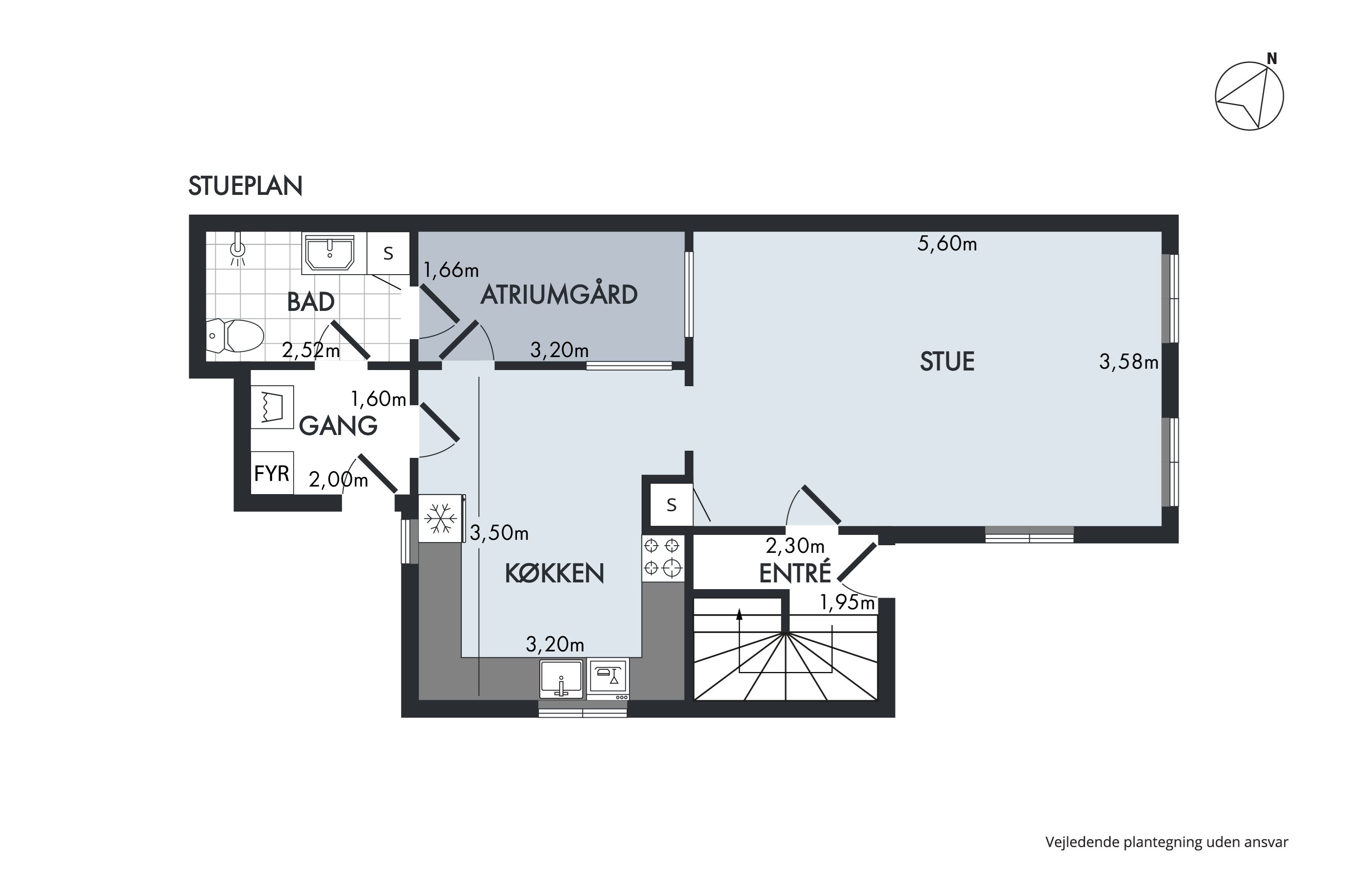 Plantegninger billede af Kirkestræde 1C, 3000 Helsingør