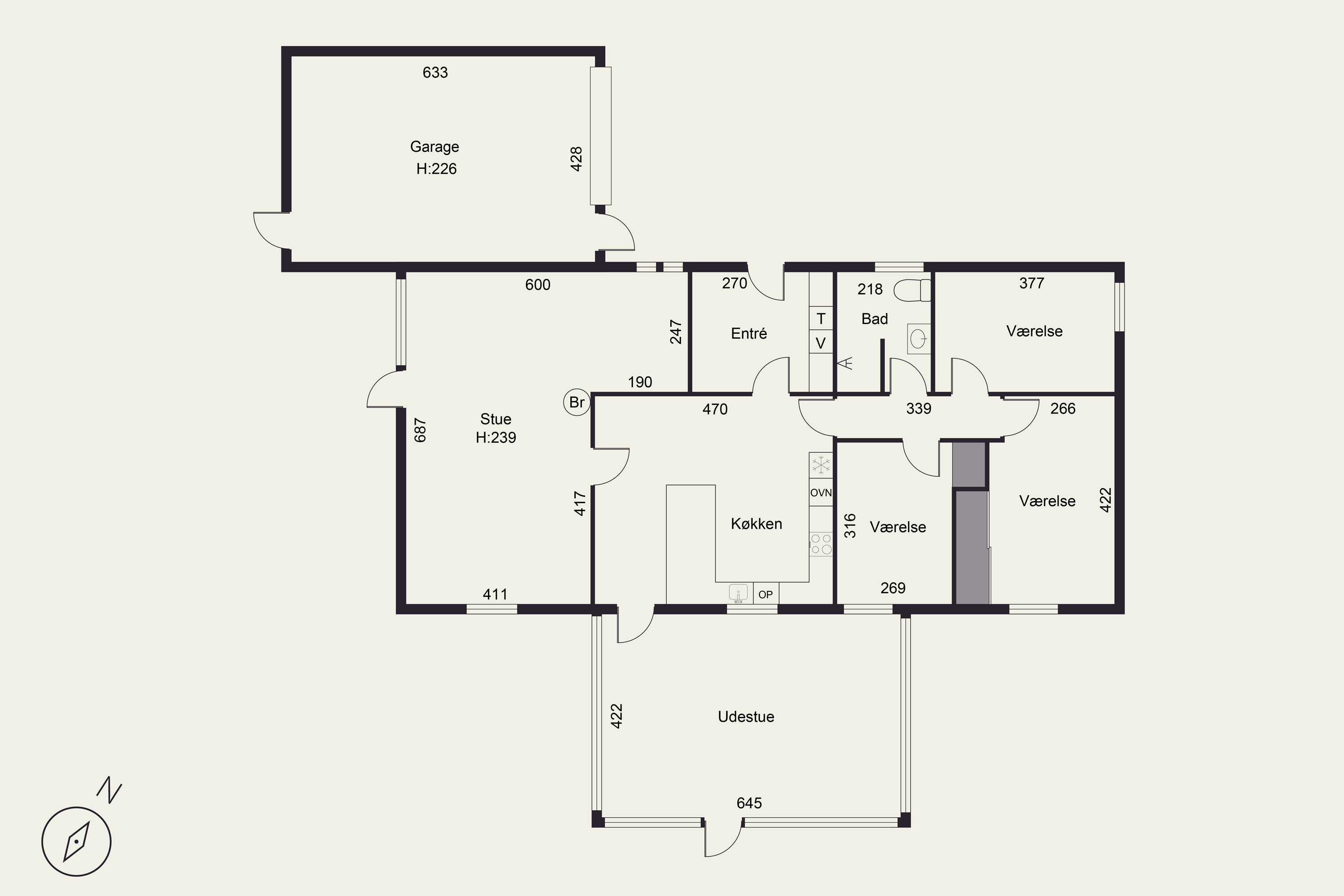 Plantegninger billede af Tinbækparken 26, Skovby, 8464 Galten