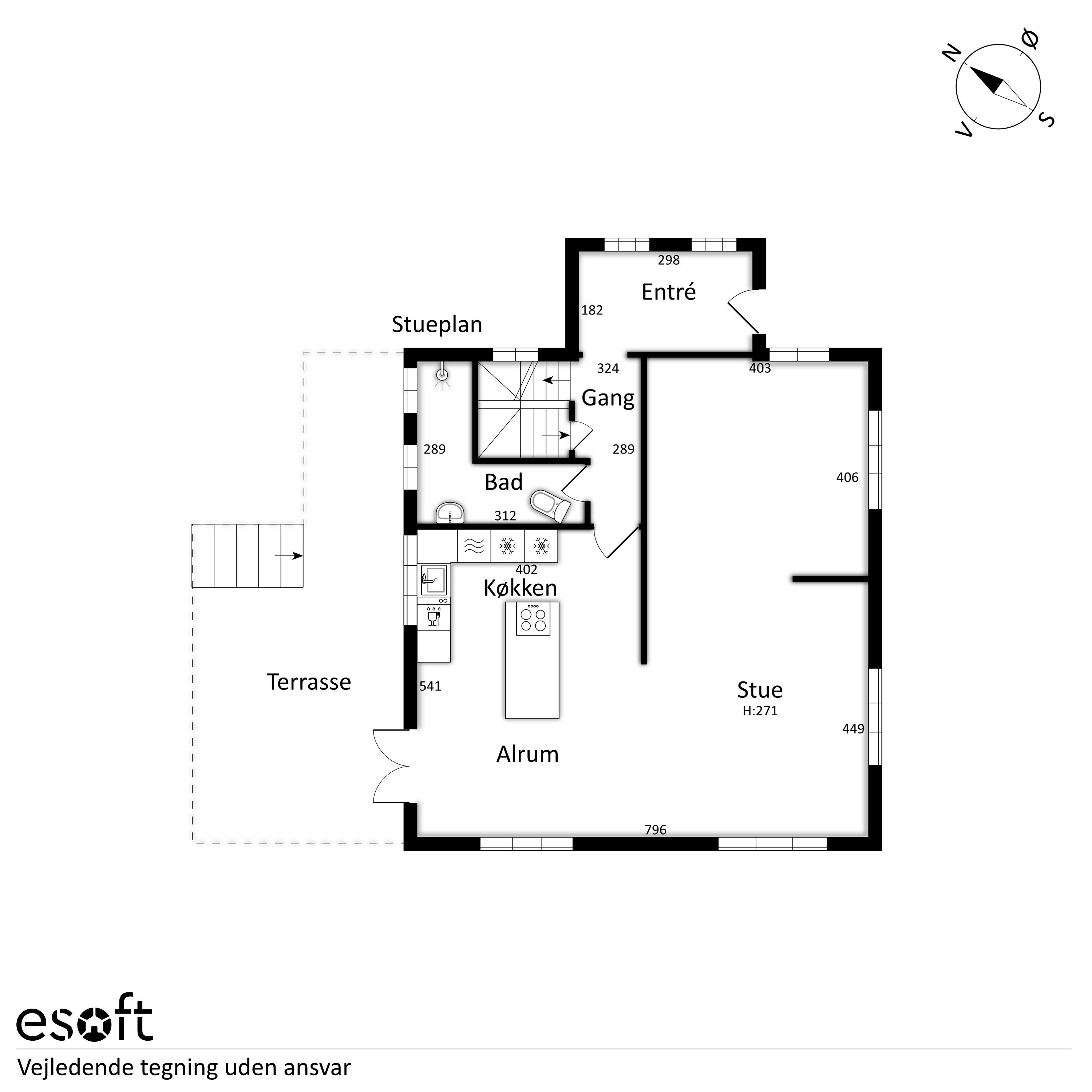 Plantegninger billede af Hovedgaden 48, 8860 Ulstrup