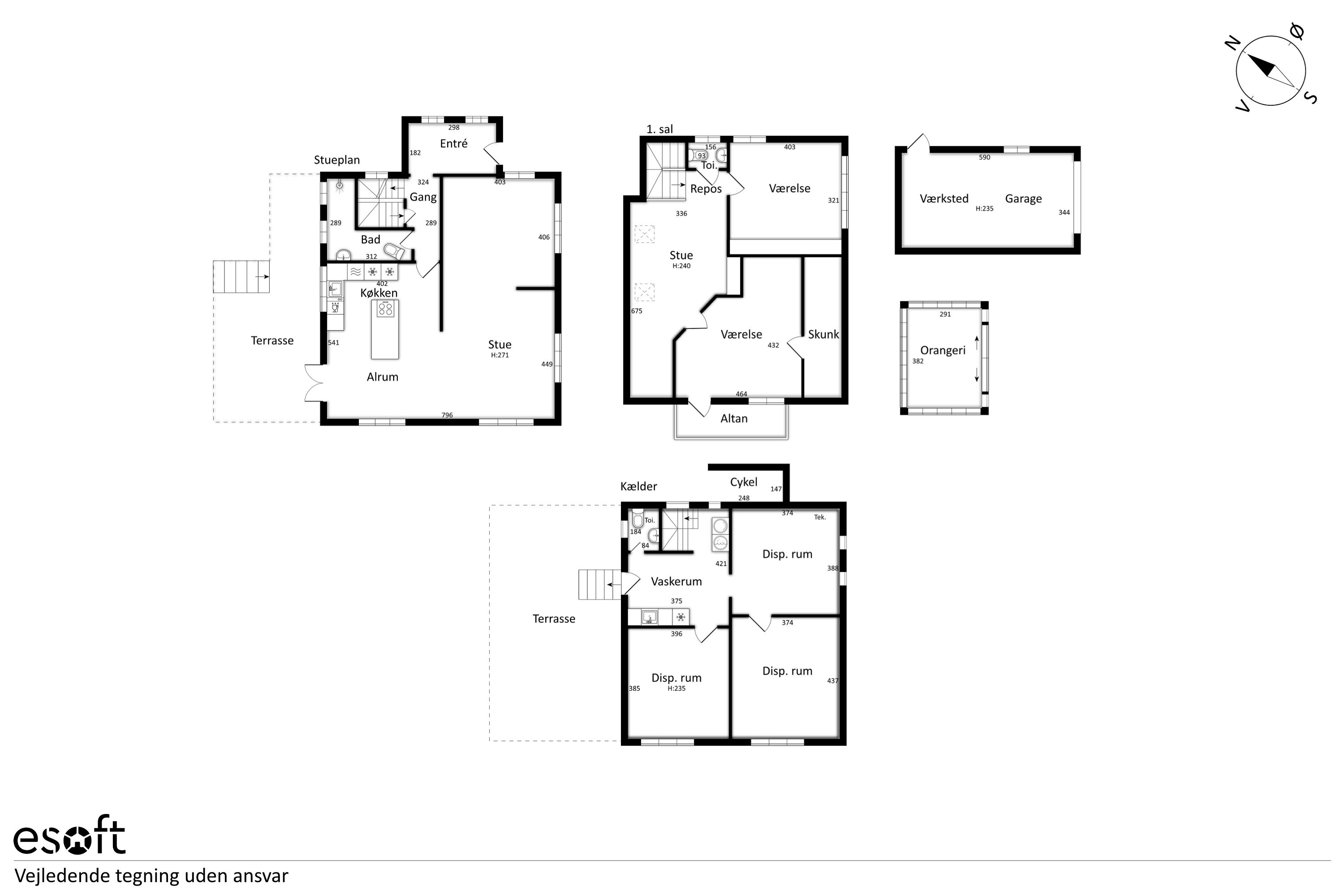 Plantegninger billede af Hovedgaden 48, 8860 Ulstrup