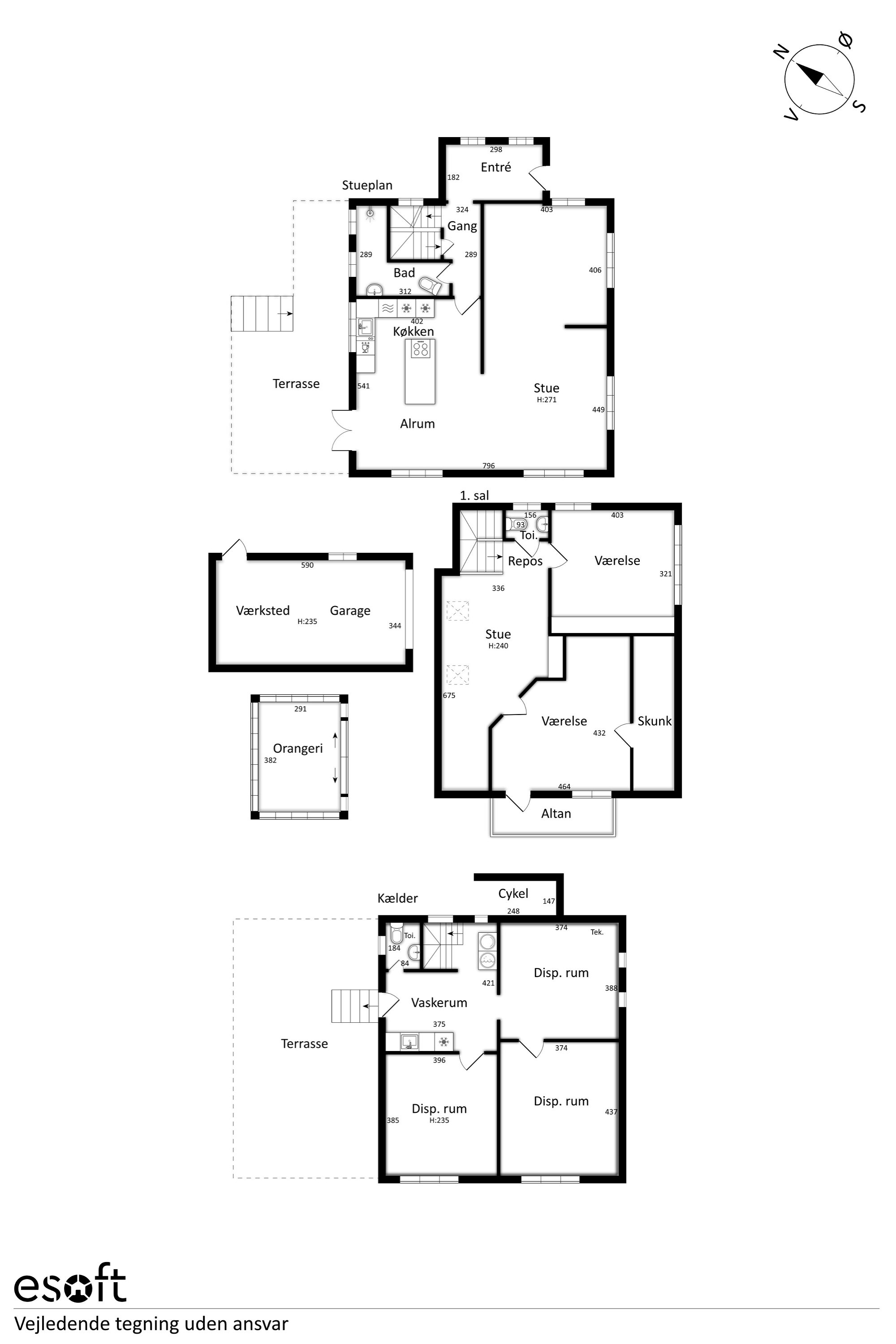 Plantegninger billede af Hovedgaden 48, 8860 Ulstrup