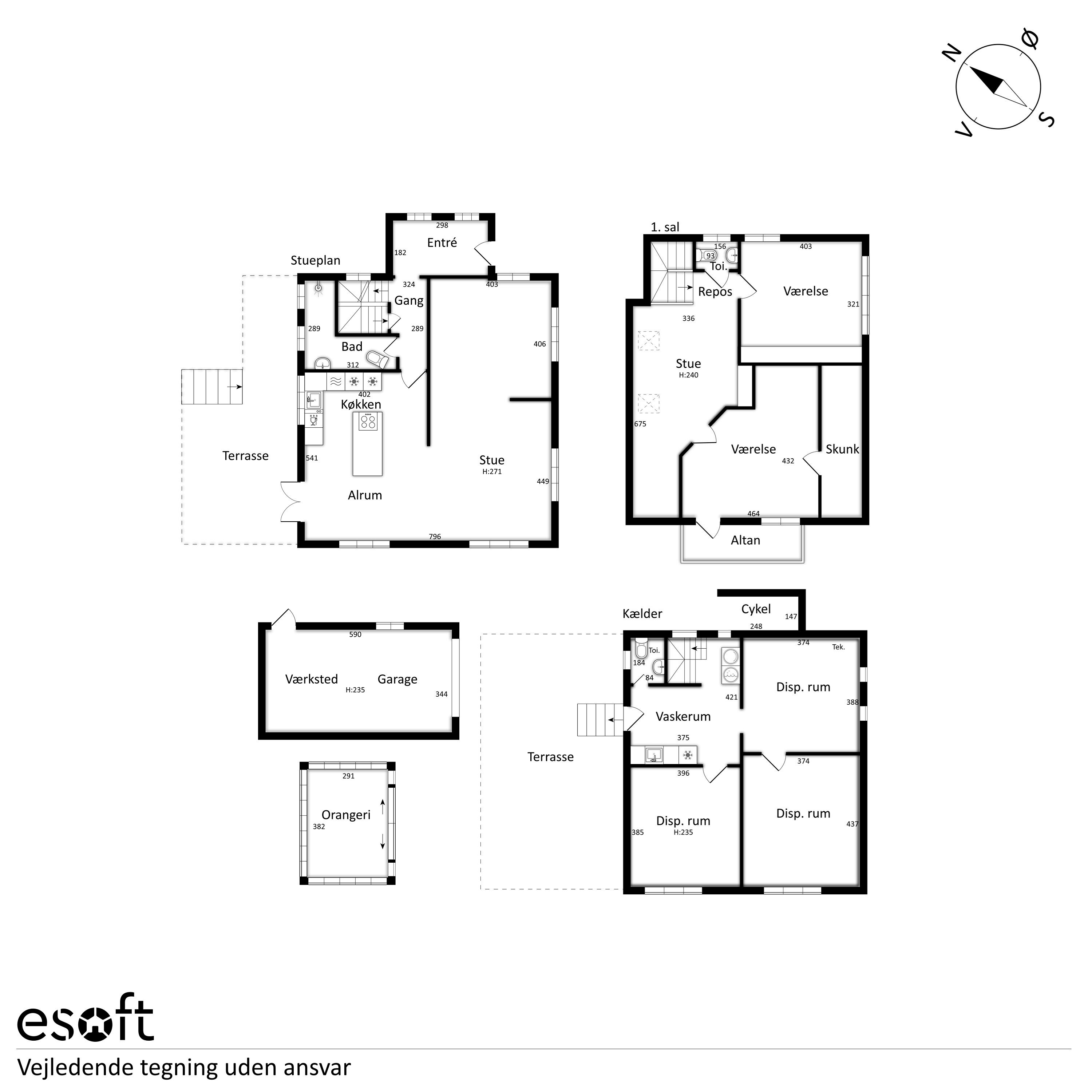 Plantegninger billede af Hovedgaden 48, 8860 Ulstrup