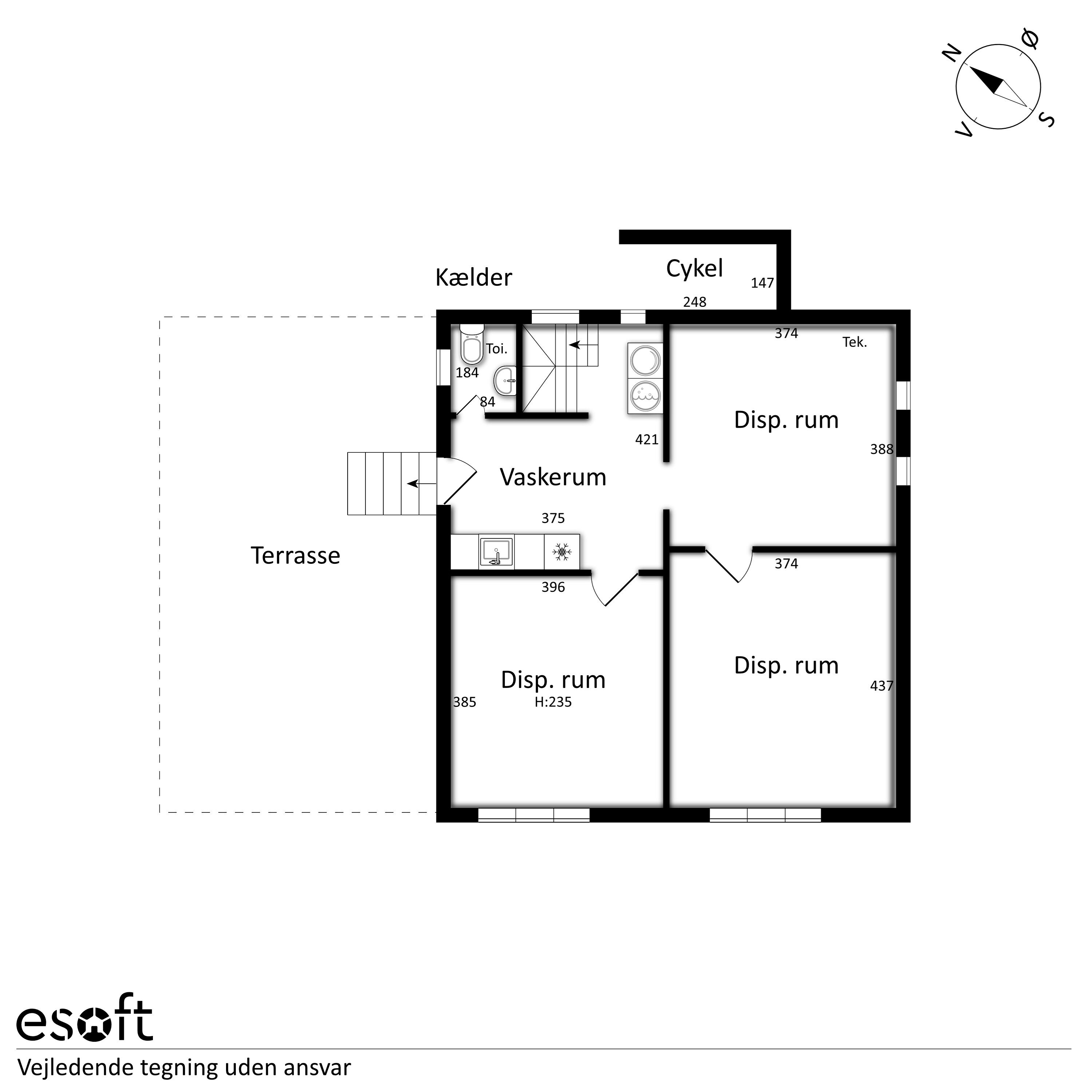 Plantegninger billede af Hovedgaden 48, 8860 Ulstrup
