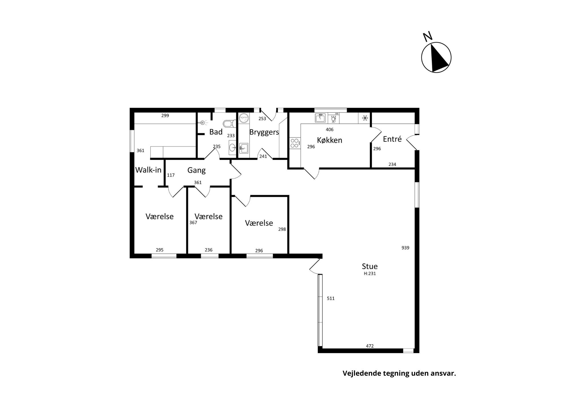 Plantegninger billede af Kjærkbak 9, Klitmøller, 7700 Thisted