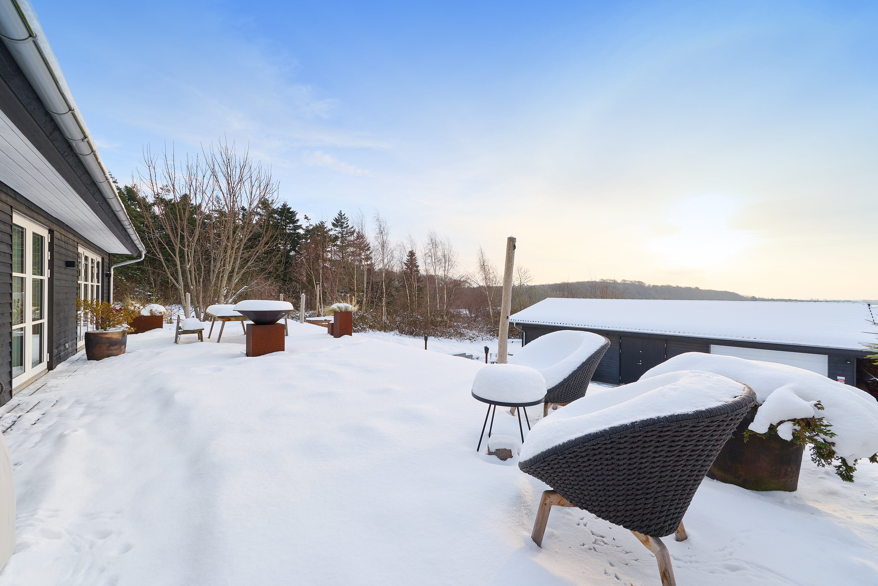 Fremhævet terrasse billede i fuldskærmstilstand. Billede af Meransletten 1, 3630 Jægerspris