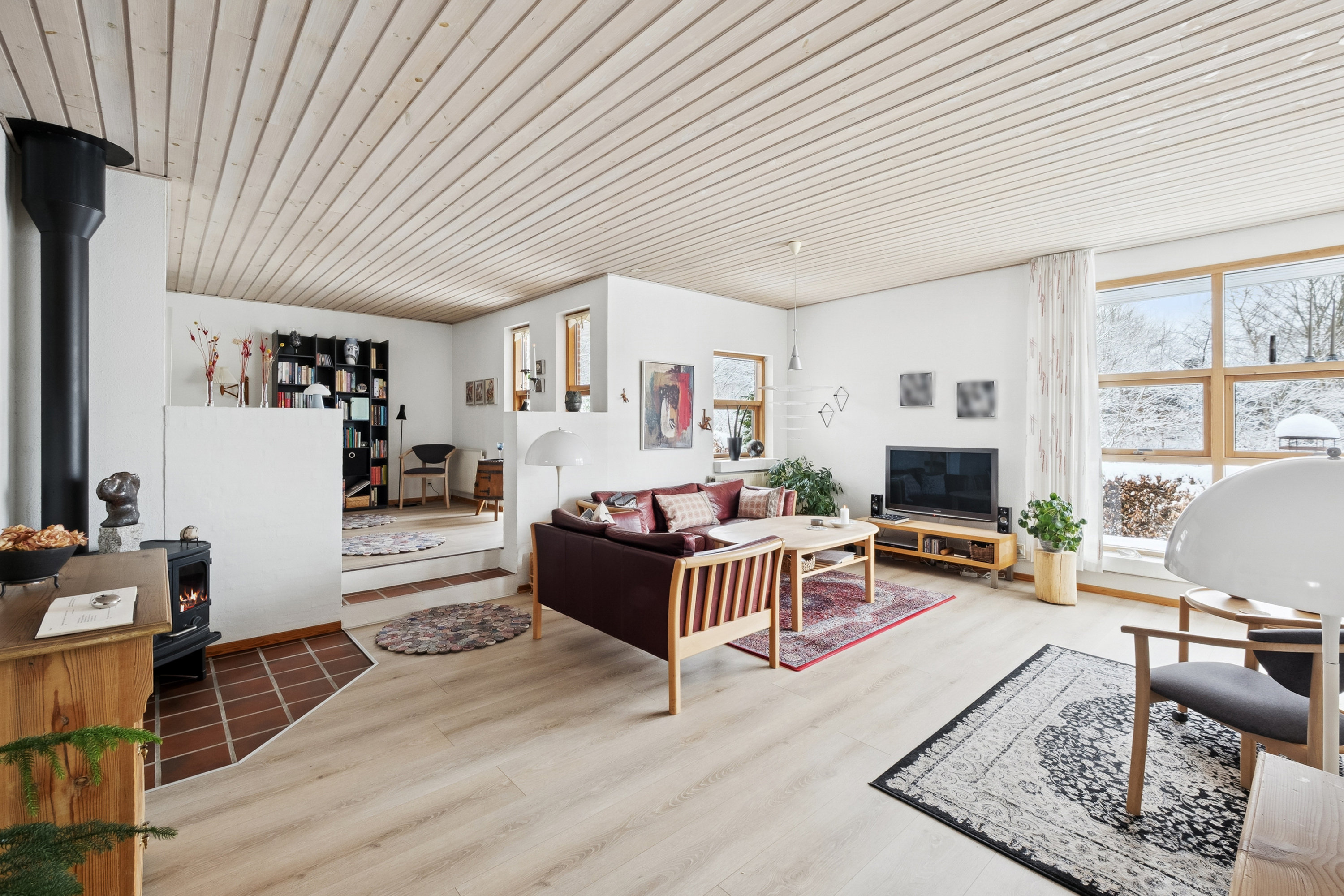 Fremhævet stue billede i fuldskærmstilstand. Billede af Kokildedalen 9, 8800 Viborg