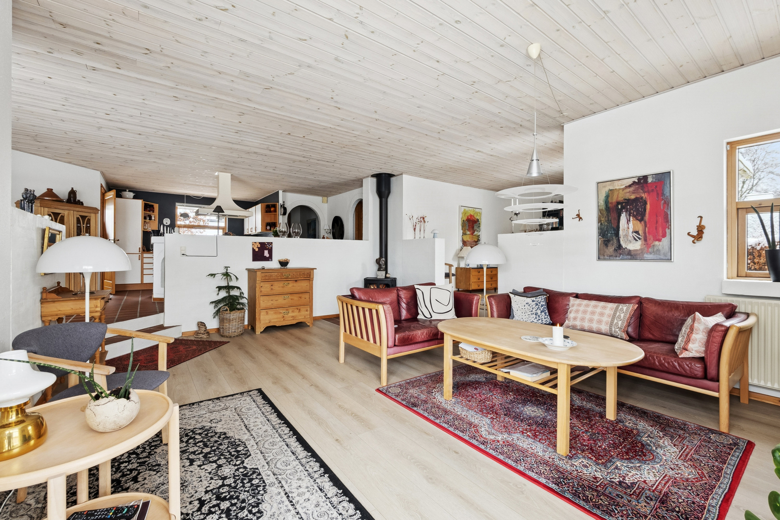 Fremhævet stue billede i fuldskærmstilstand. Billede af Kokildedalen 9, 8800 Viborg