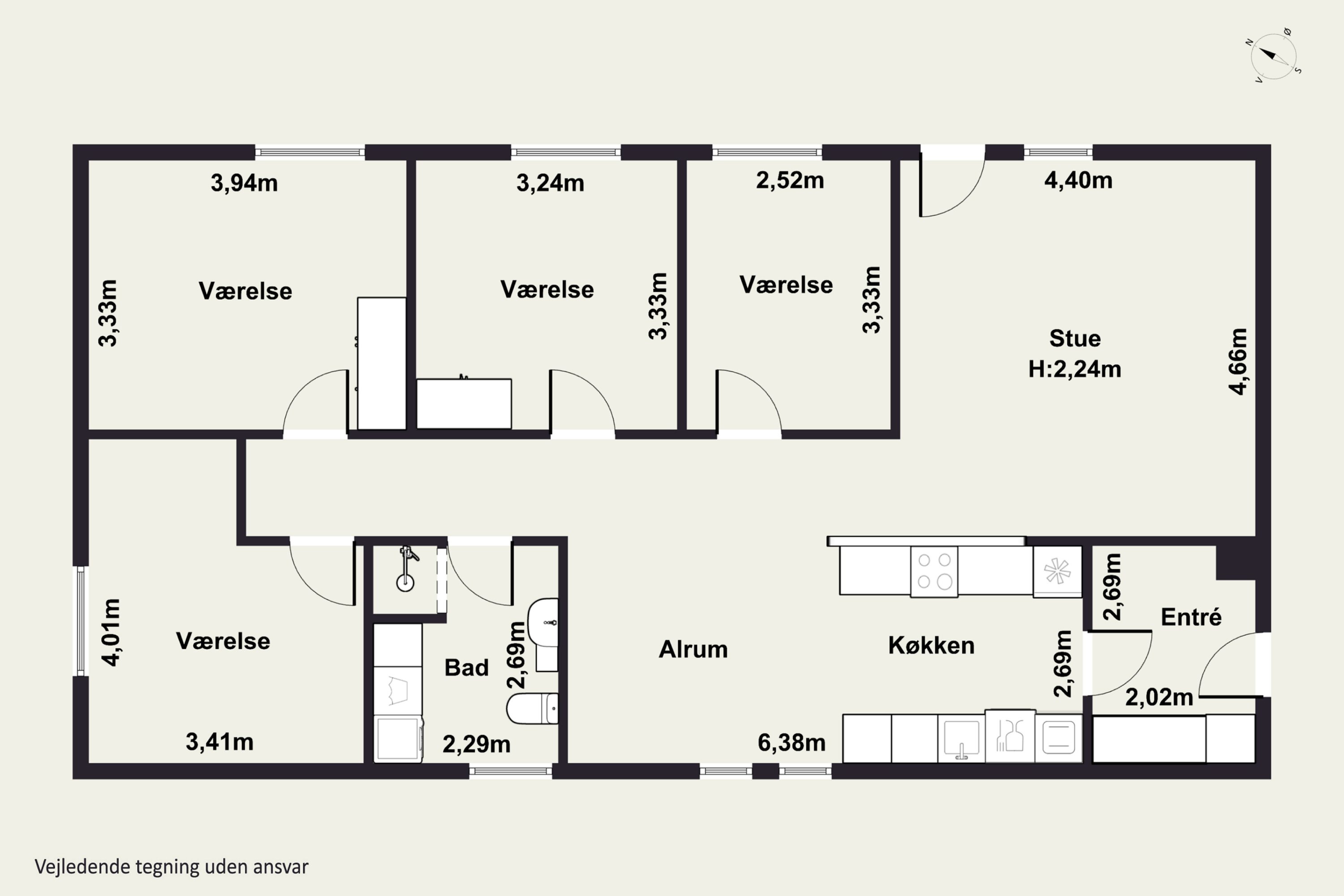 Plantegninger billede af Gl Hirtshalsvej 18B, Vidstrup, 9800 Hjørring