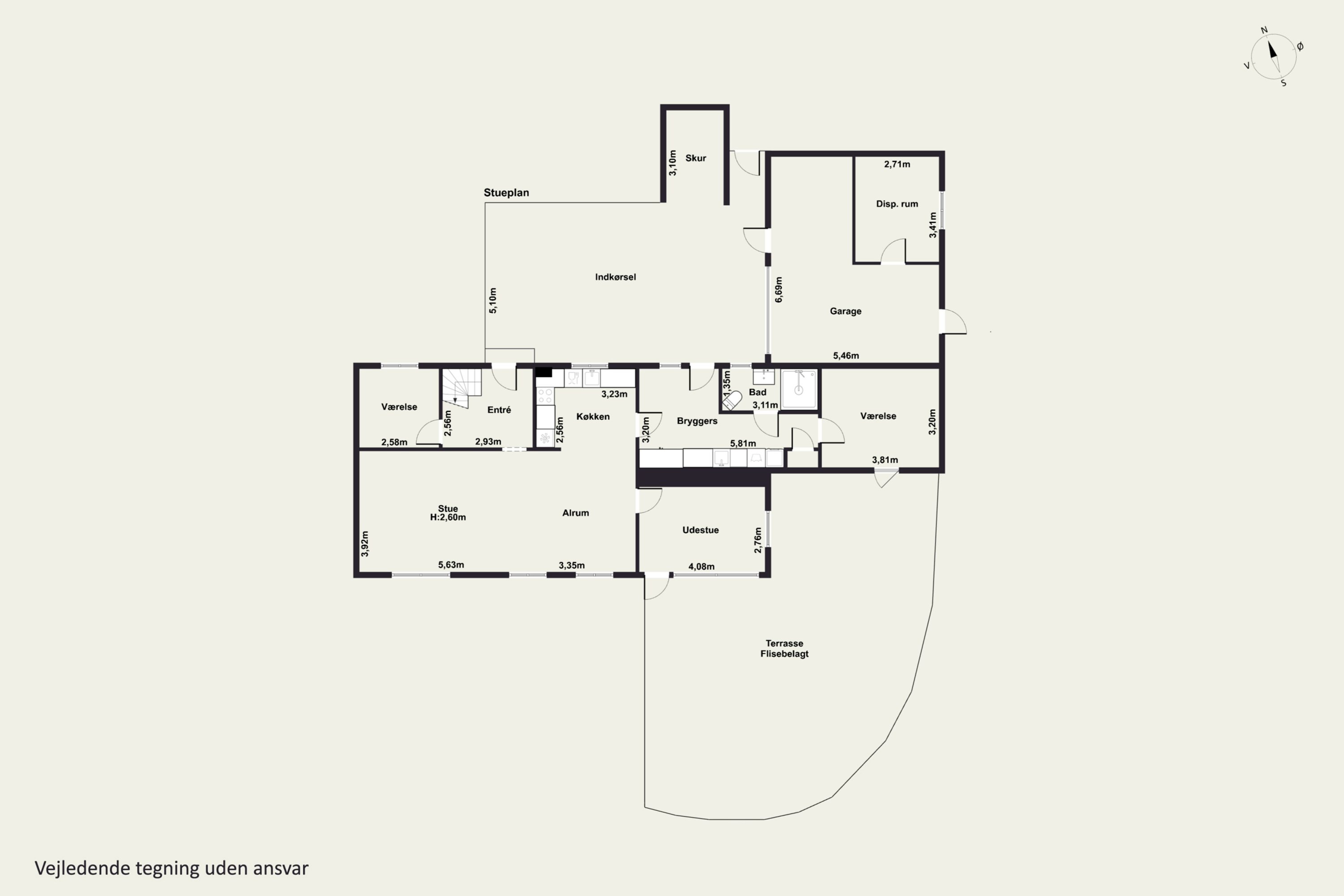 Plantegninger billede af Birkevej 1, Ubby, 4490 Jerslev Sjælland